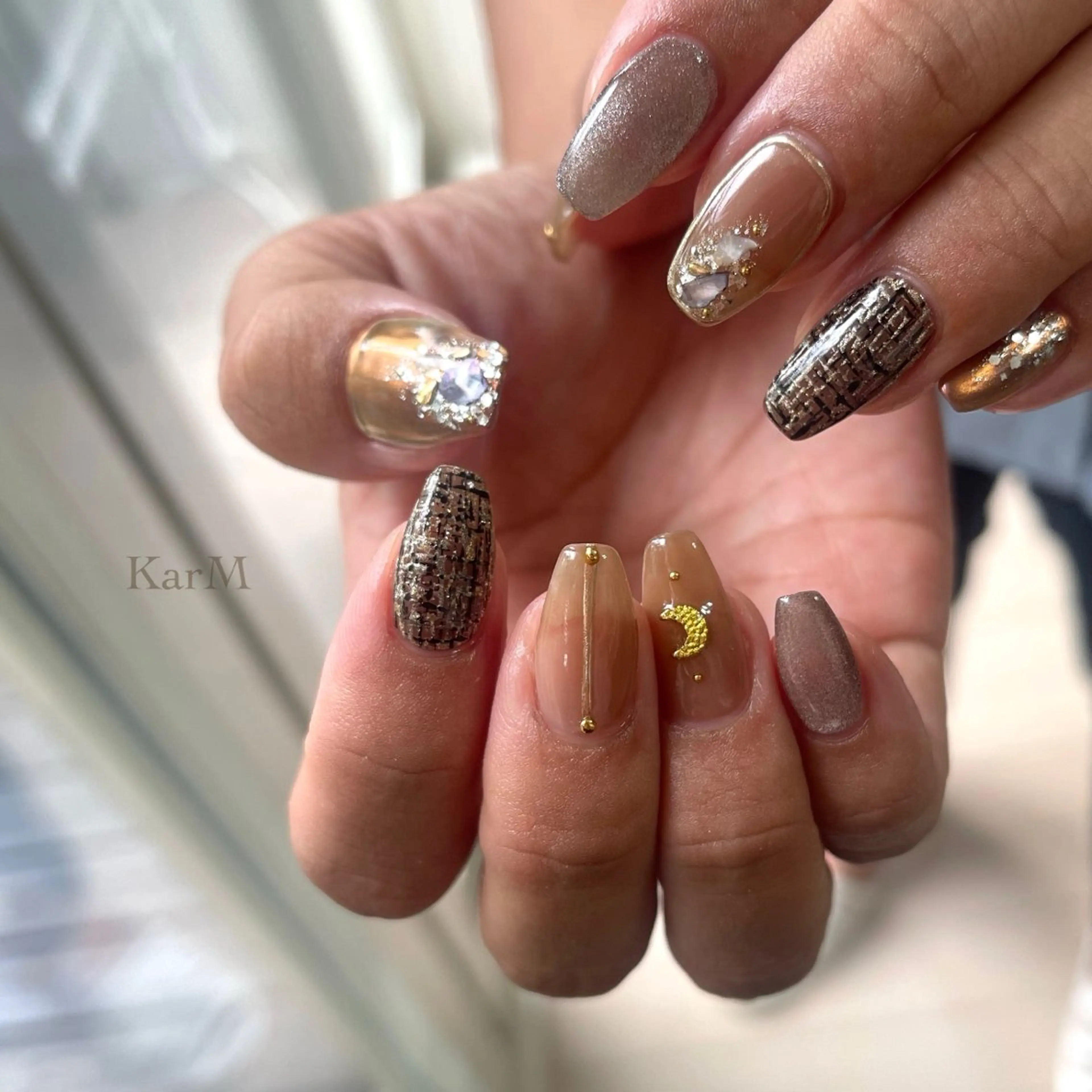 ネイル アートネイル オーロラネイル チークネイル フットネイル フレンチネイル ハンドネイル ogino karinのネイルデザイン