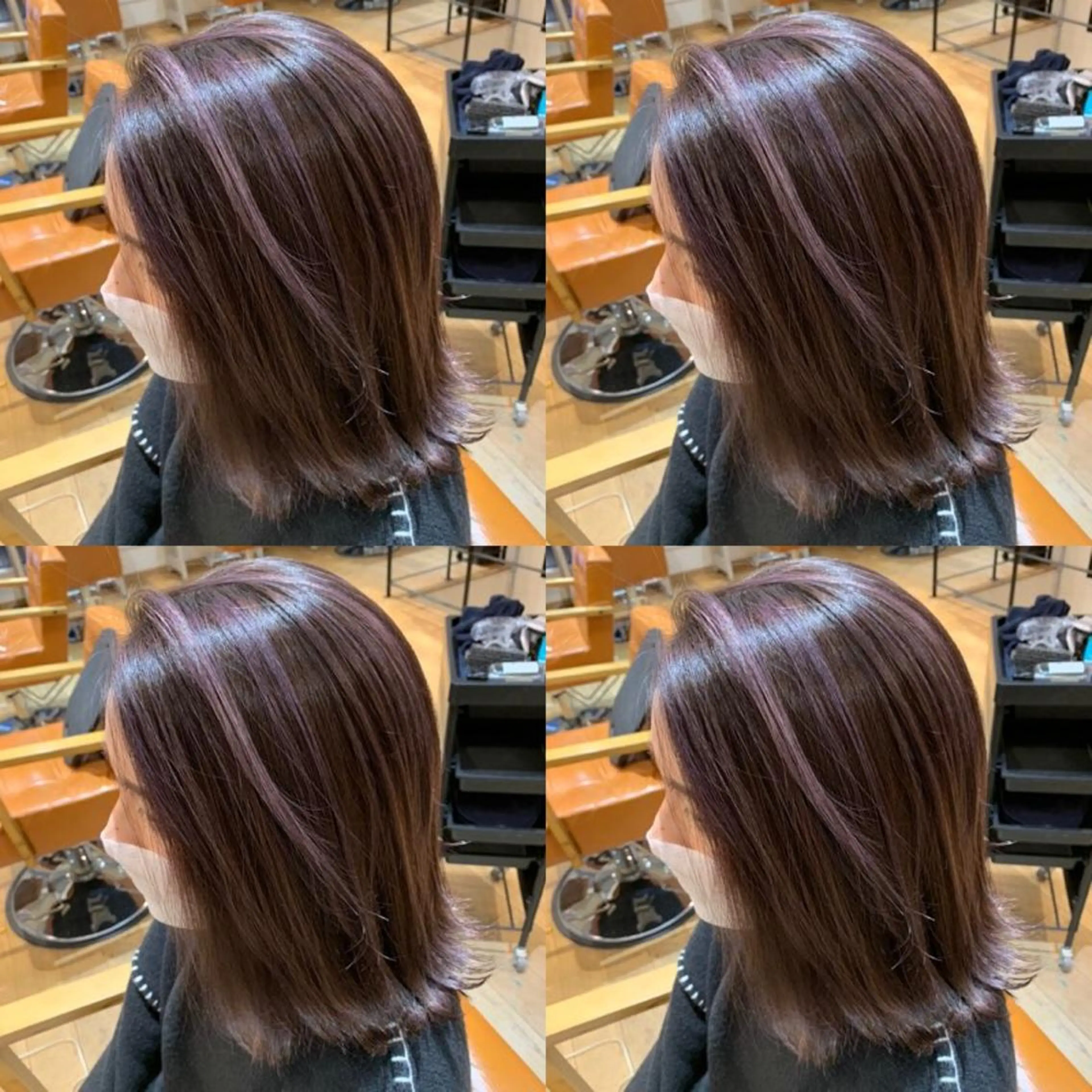 ミディアム ハイライト ✨髪質改善✖︎顔周り レイヤー✨ナカムラのヘアスタイル