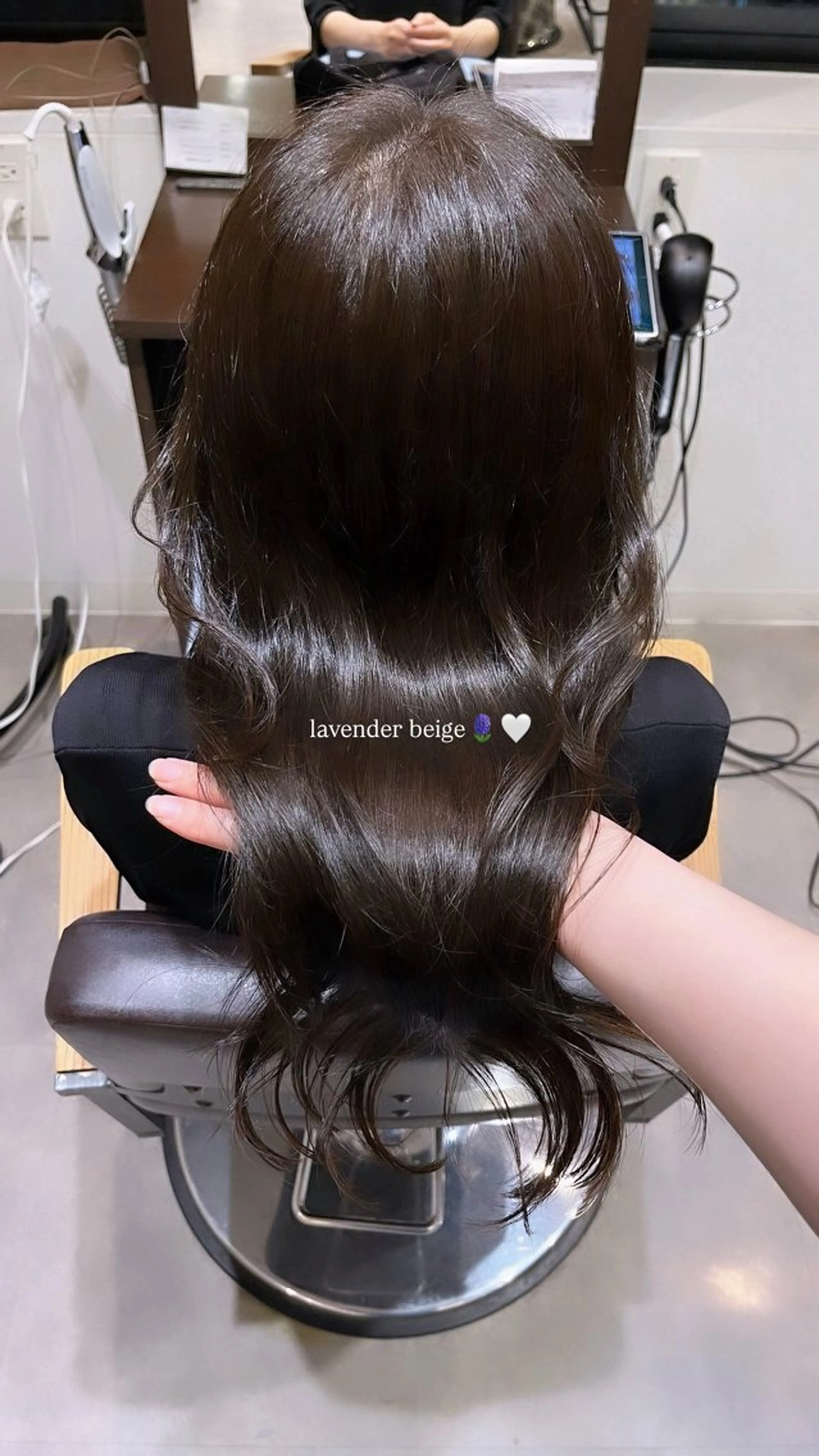 ロング カラー ラベンダーカラー トリートメント ヘアカラー 柚実/グレージュ/ 愛されナチュラル♥️のヘアスタイル