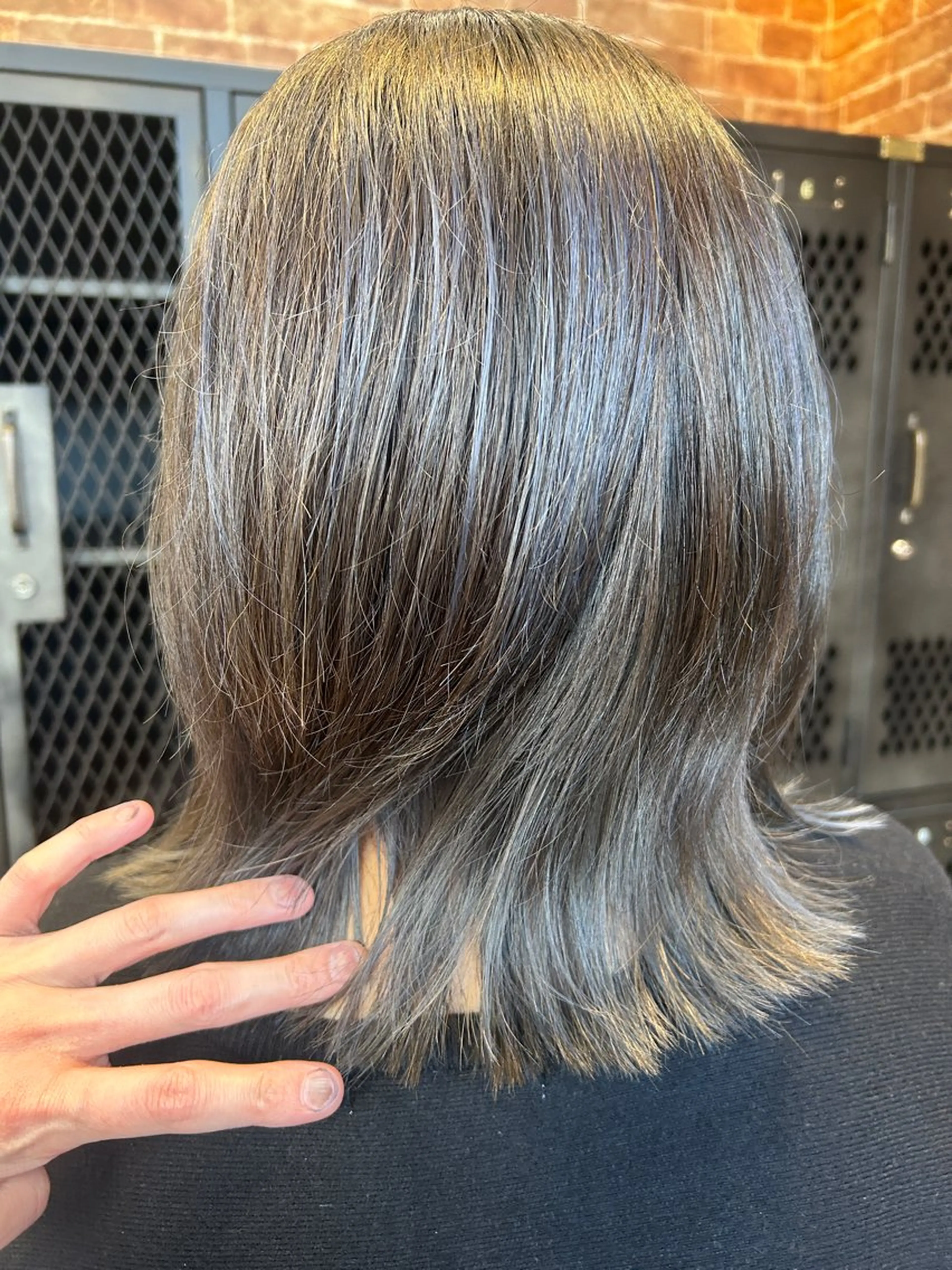 セミロング カラー カット ヘアカラー ヘッドスパ 久木原 ゆりのヘアスタイル