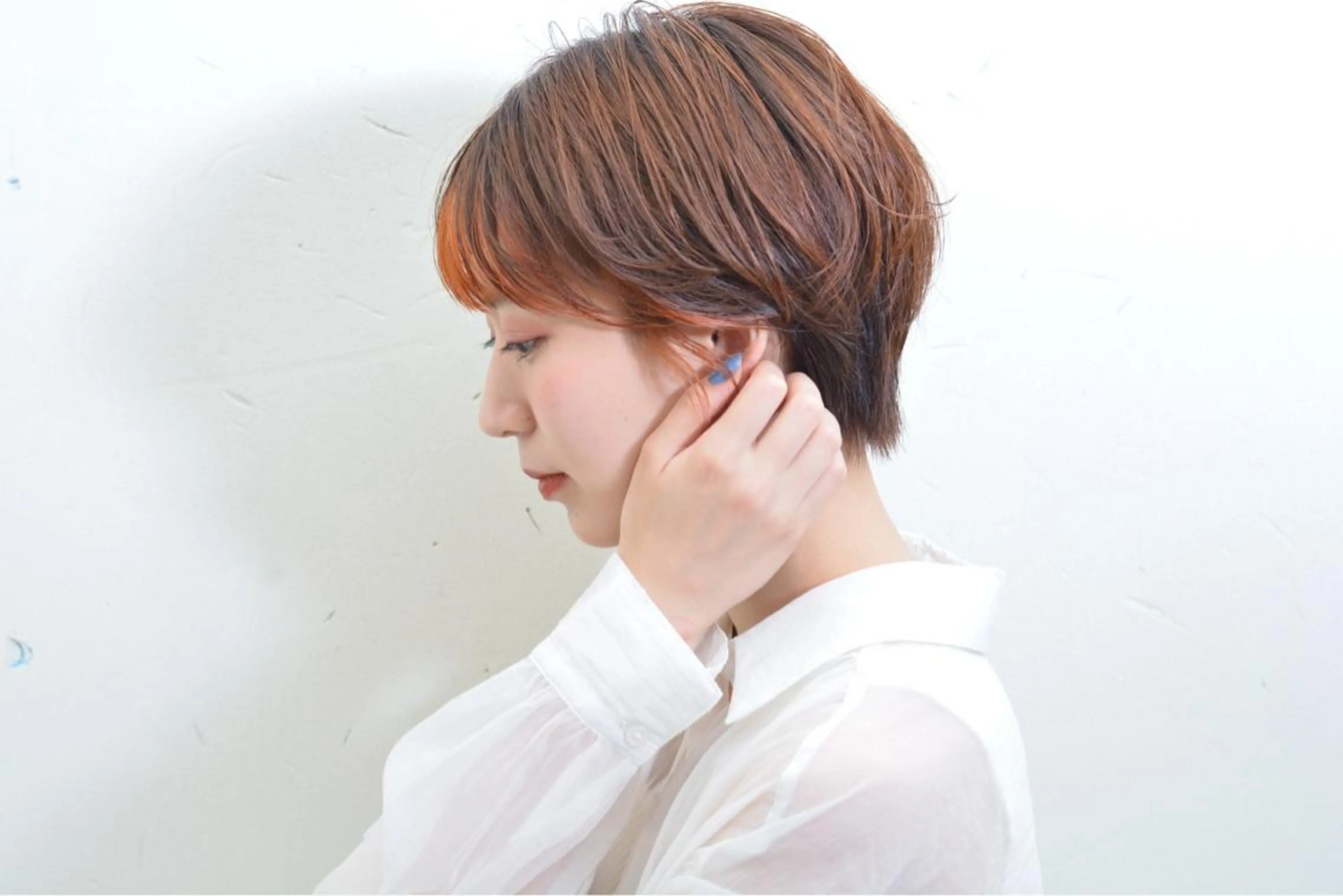 ショート ミストバング ショートヘア kaN./ボブ /髪質改善ストレートのヘアスタイル