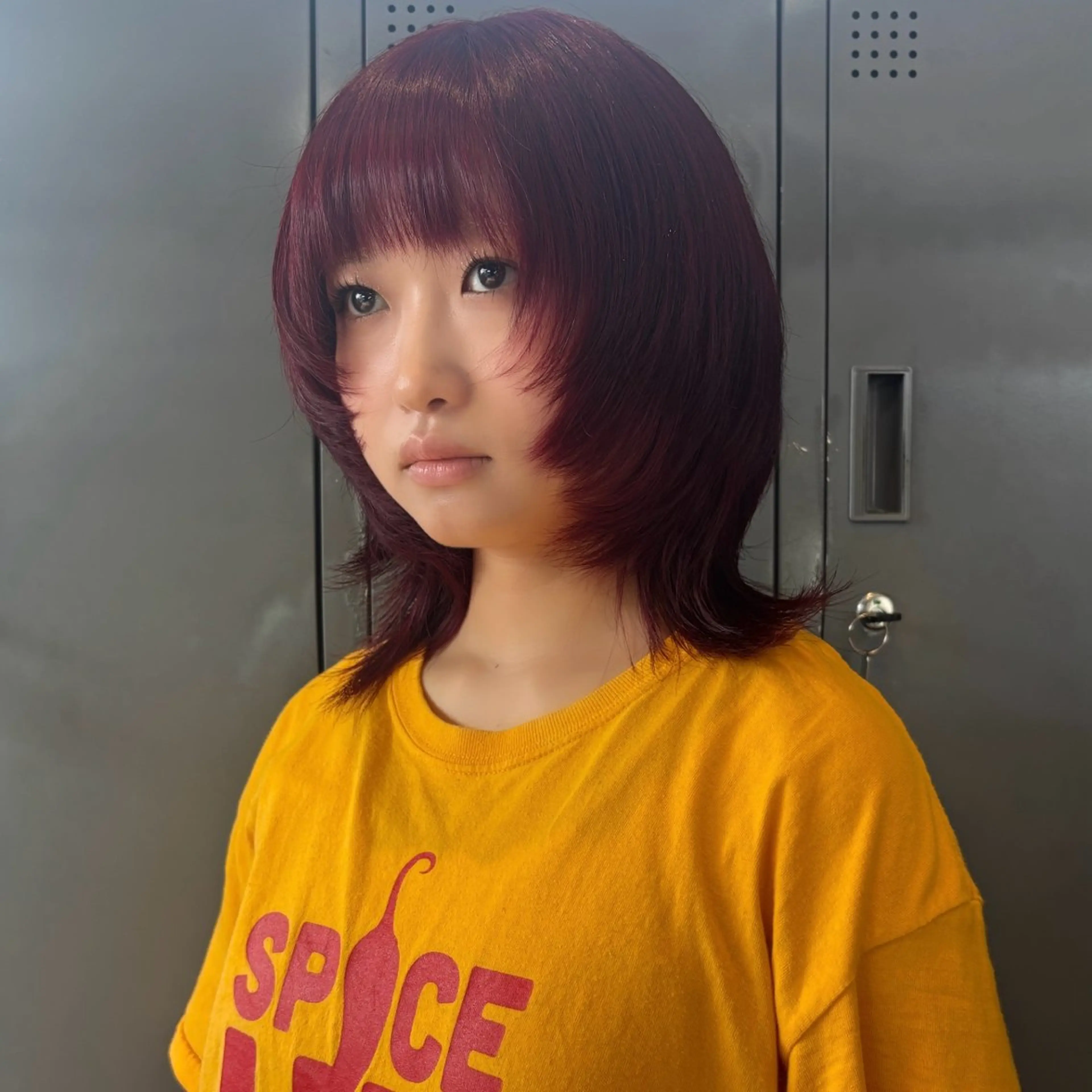 ミディアム カット ヘアカラー トリートメント 🍎似合わせハイトー ン🍎ののかのヘアスタイル