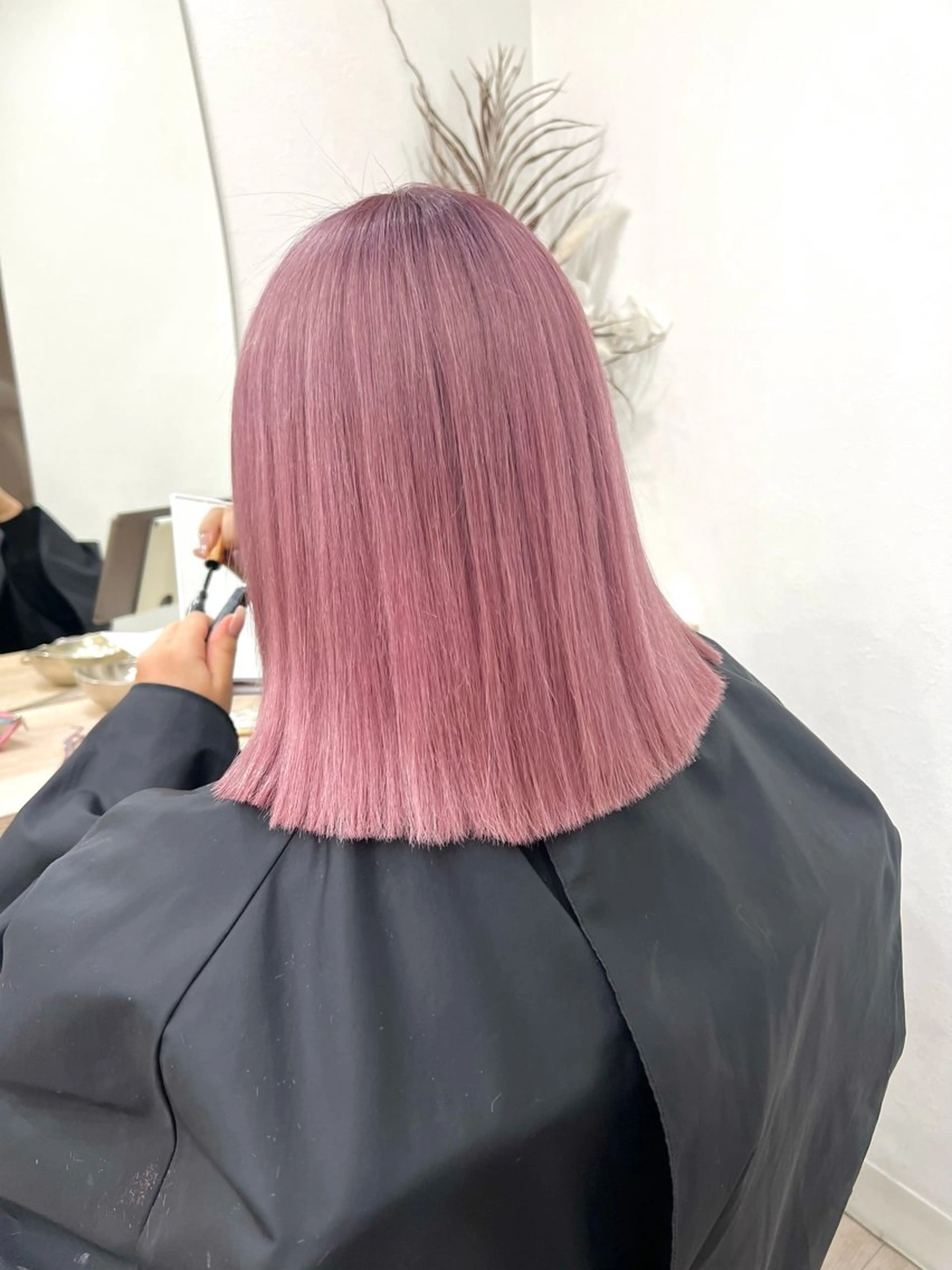 ミディアム カラー ヘアカラー トリートメント TOKI mahoのヘアスタイル