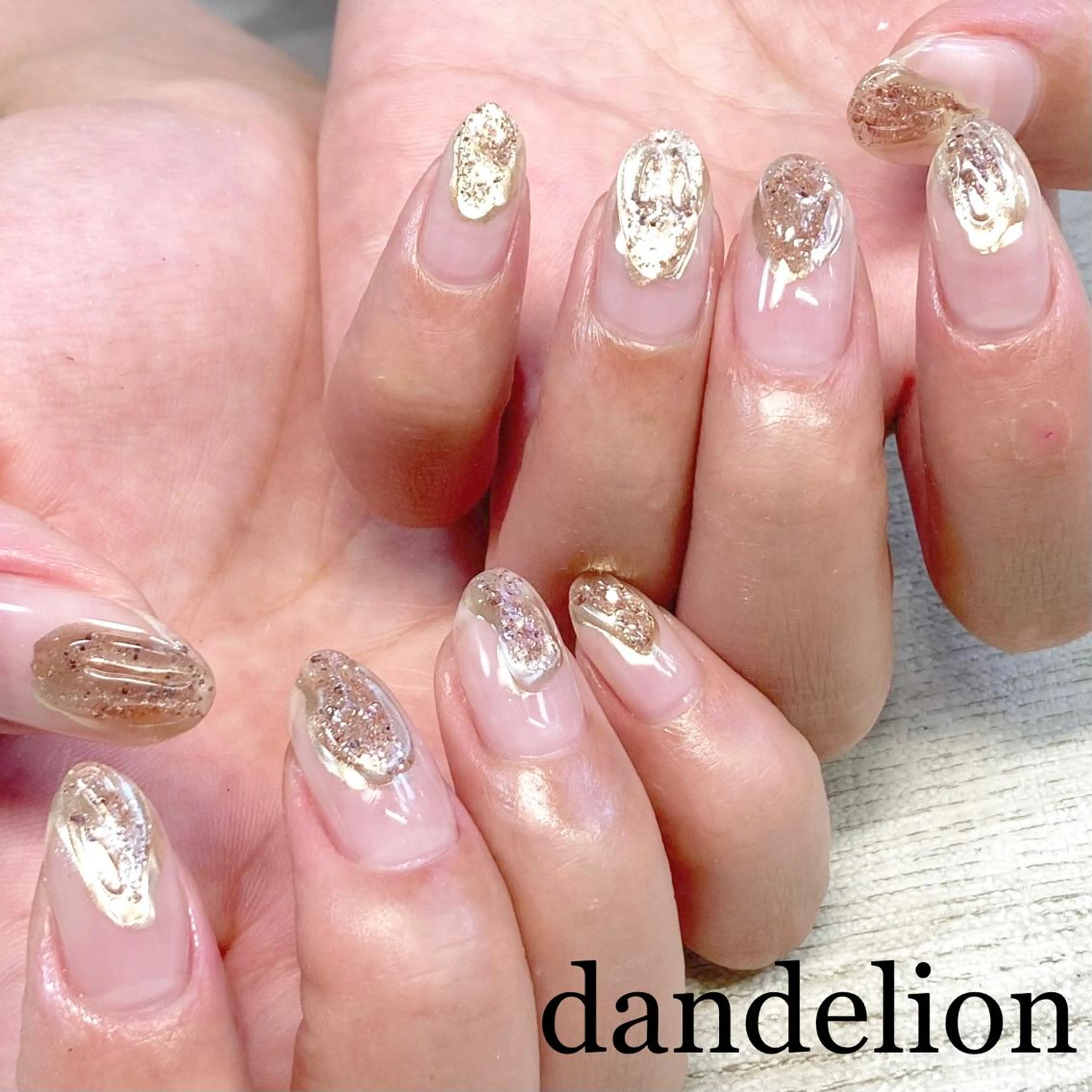 ネイル ハンドネイル ハンドケア dandelion ダンデライオンのネイルデザイン