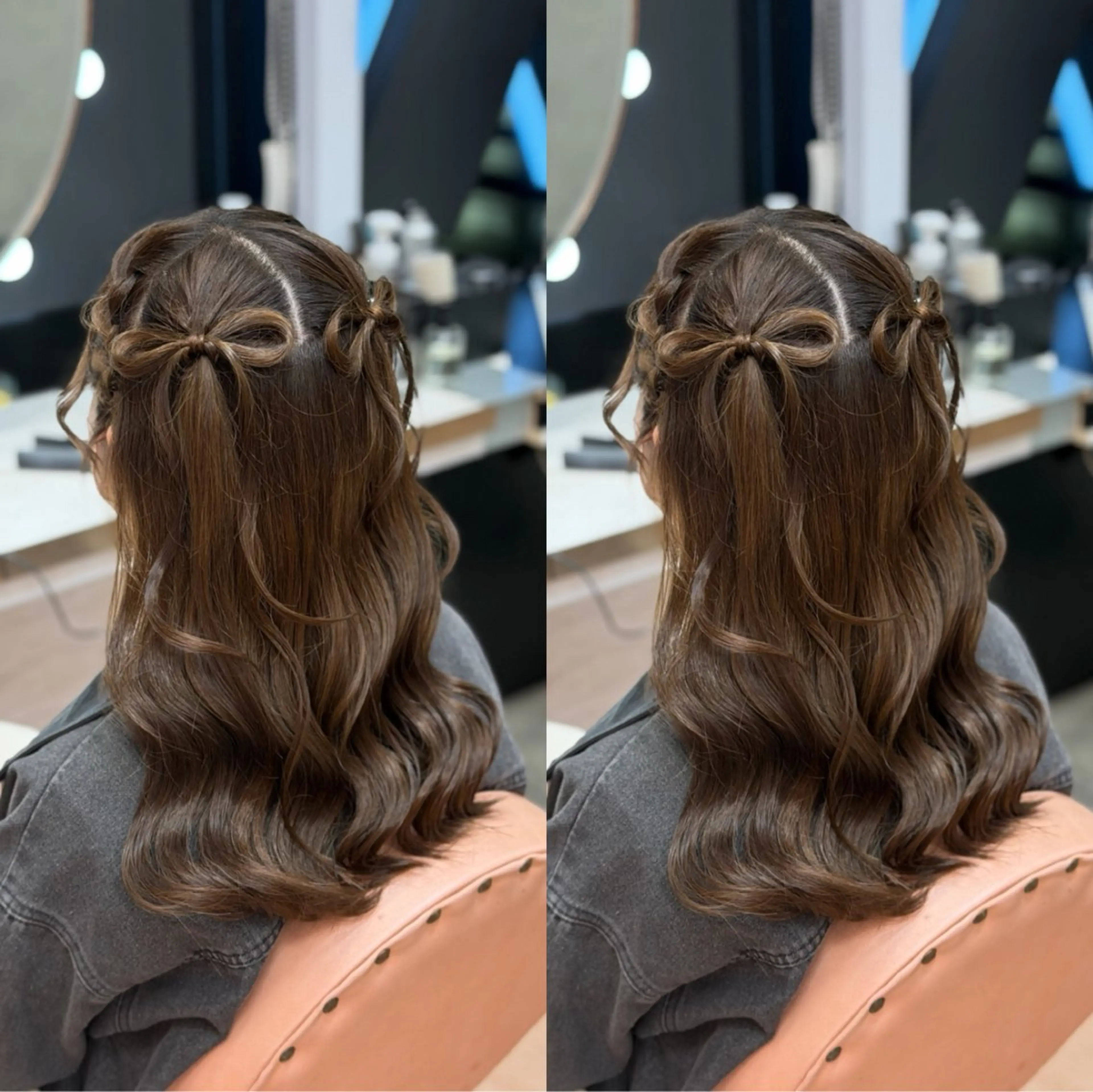 セミロング ヘアアレンジ ヘアセット 梅田茶屋町ヘアセット 🎀RIONA🎀のヘアスタイル