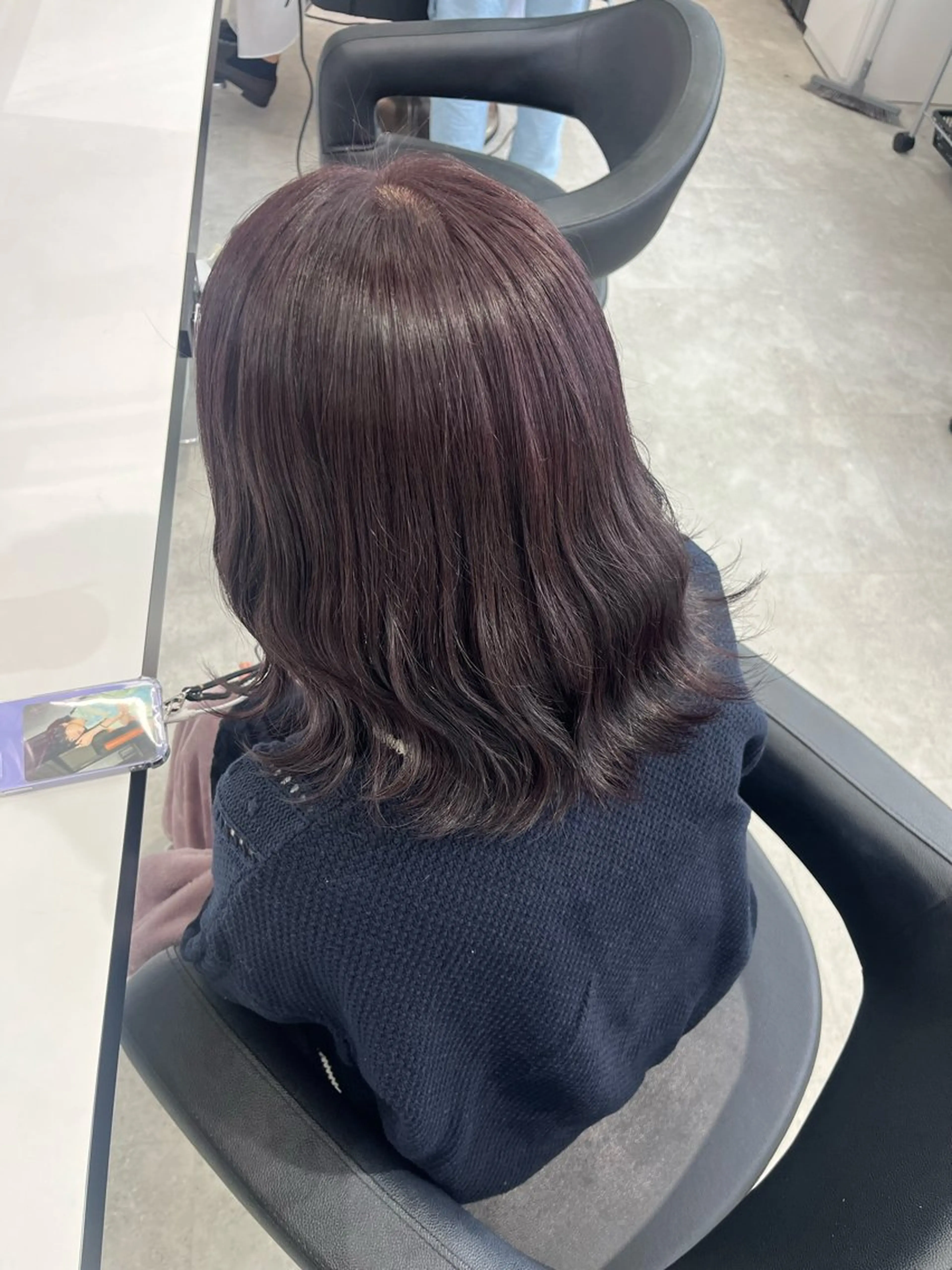 ミディアム カラー みう/仙台/暖色/ 艶髪/顔周りカット/のヘアスタイル