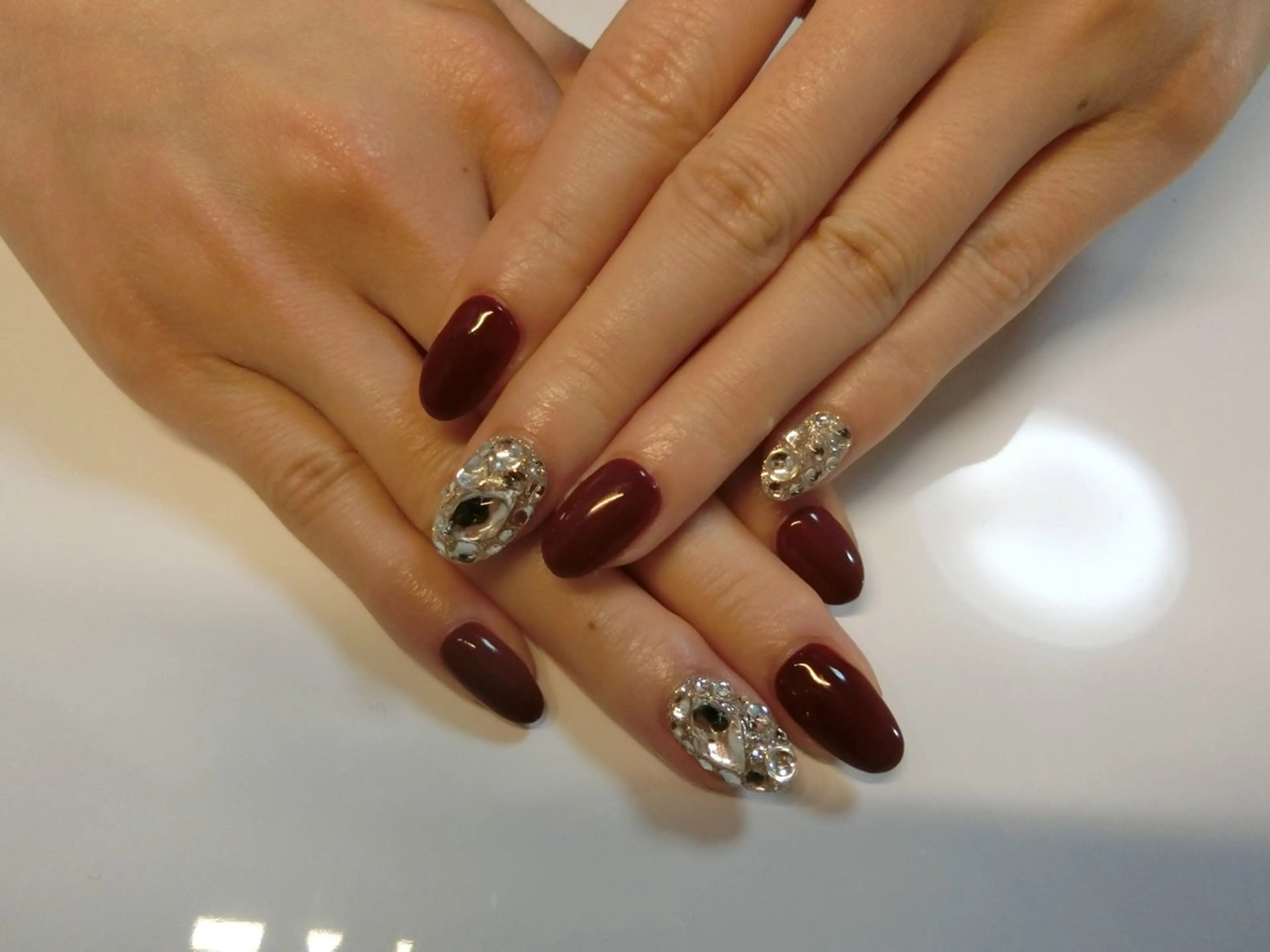 ネイル ストーンネイル ハンドネイル nail ayacaのネイルデザイン