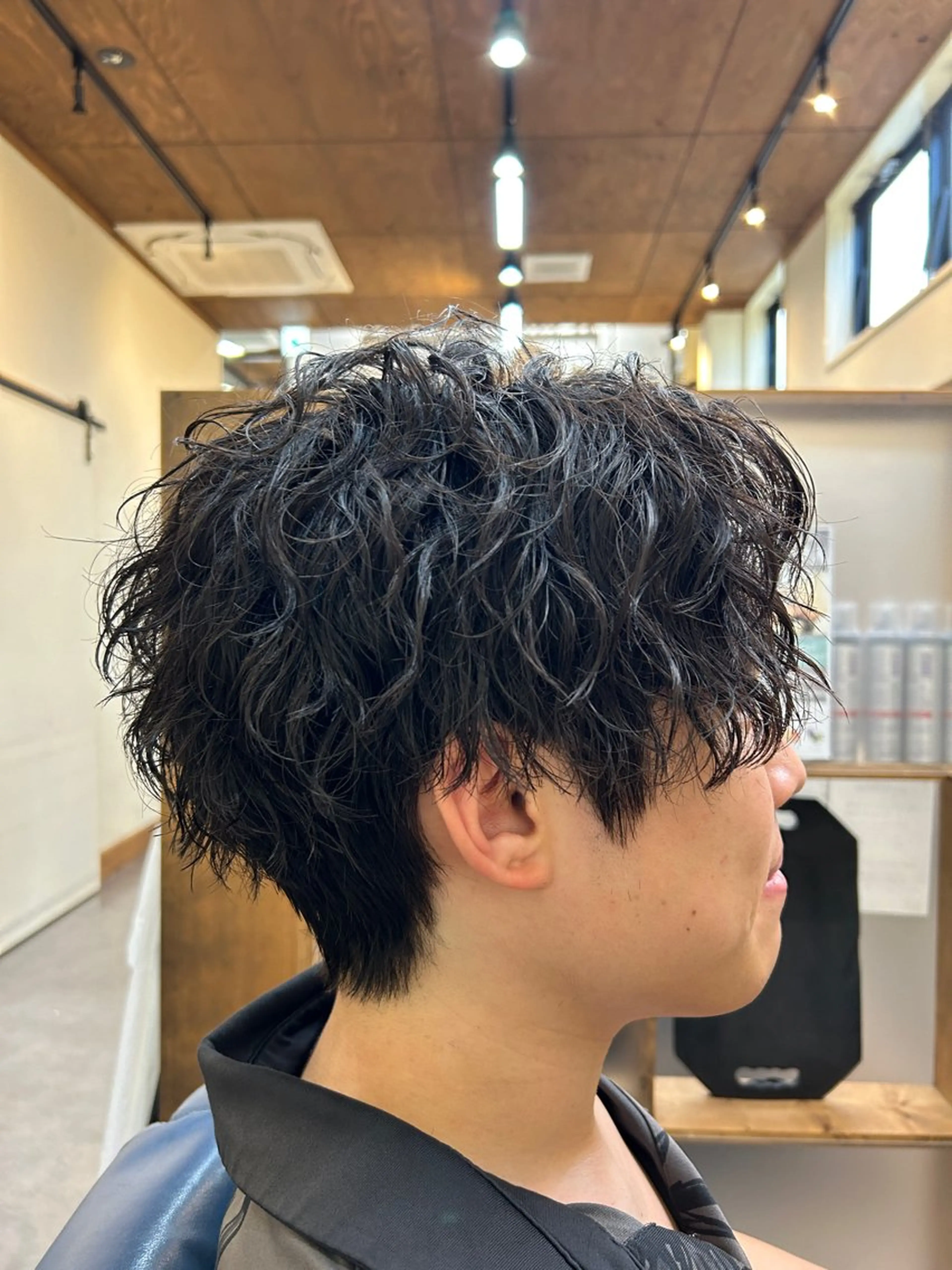 パーマ メンズ カット パーマ メンズ特化美容師 岩田拓海のヘアスタイル