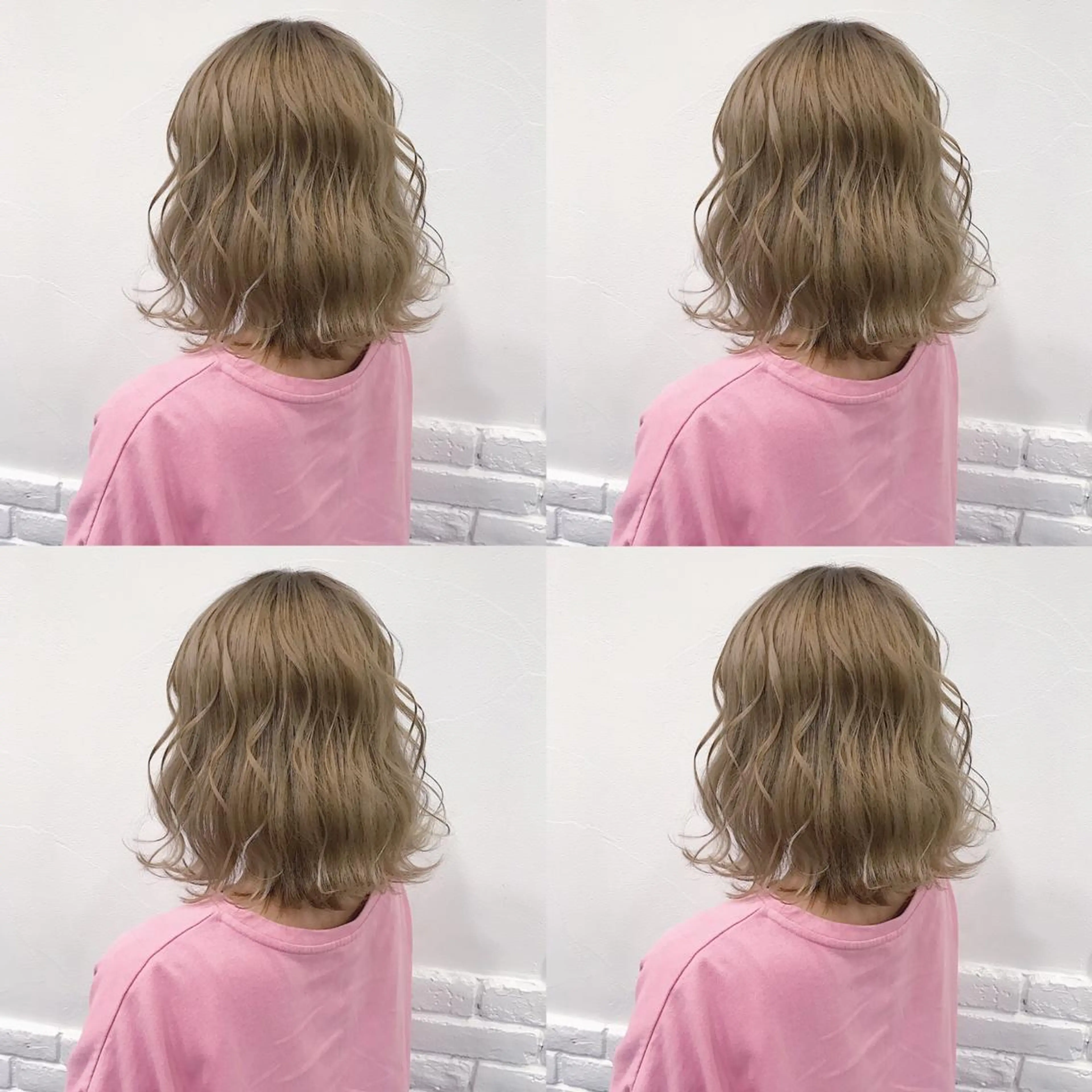 ミディアム カラー ヘアアレンジ ヘアカラー トリートメント TAKUMAブリーチ /切りっぱなし🪽のヘアスタイル