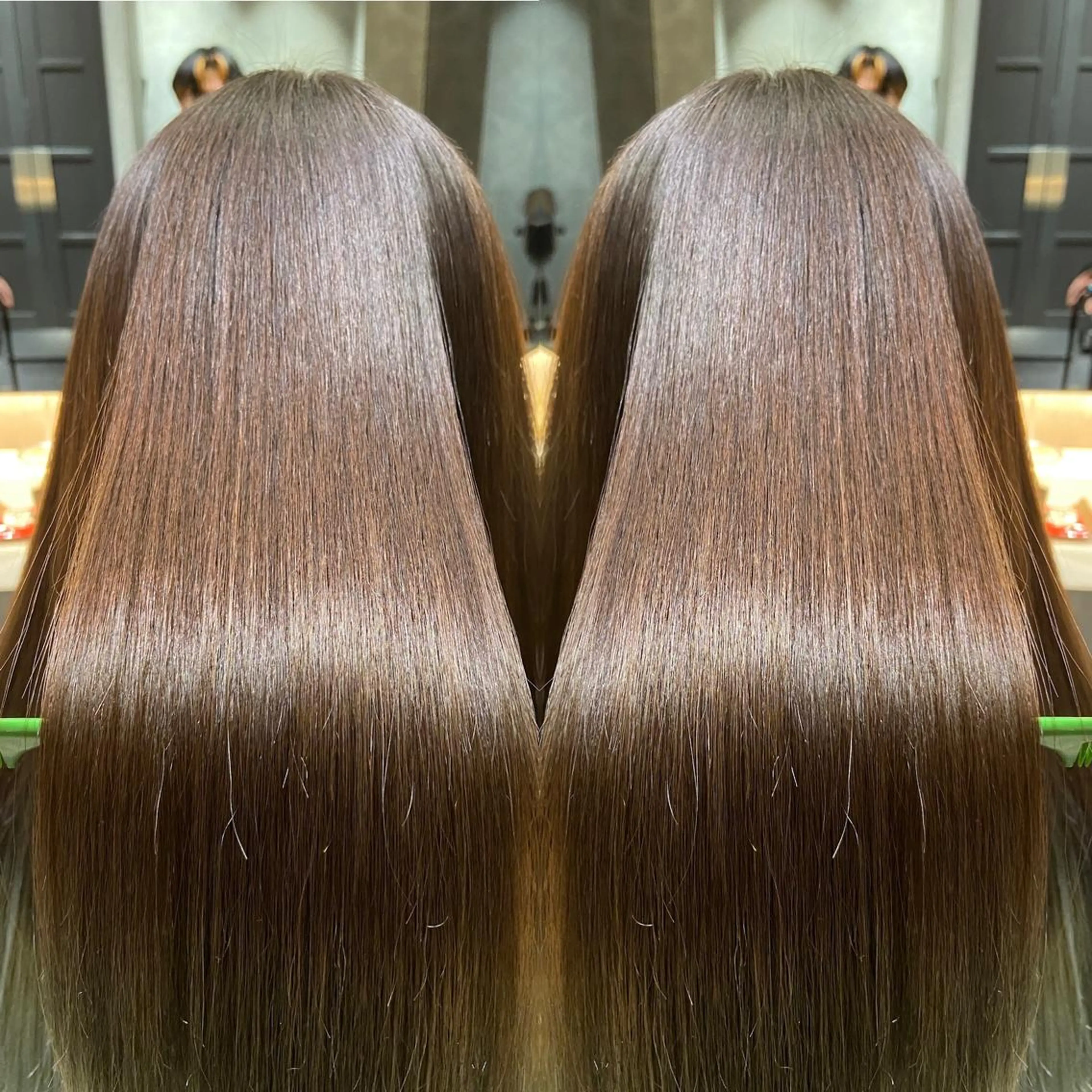 ロング くせ毛 髪質改善 縮毛矯正 縮毛矯正 トリートメント ツバサ 髪質改善のヘアスタイル