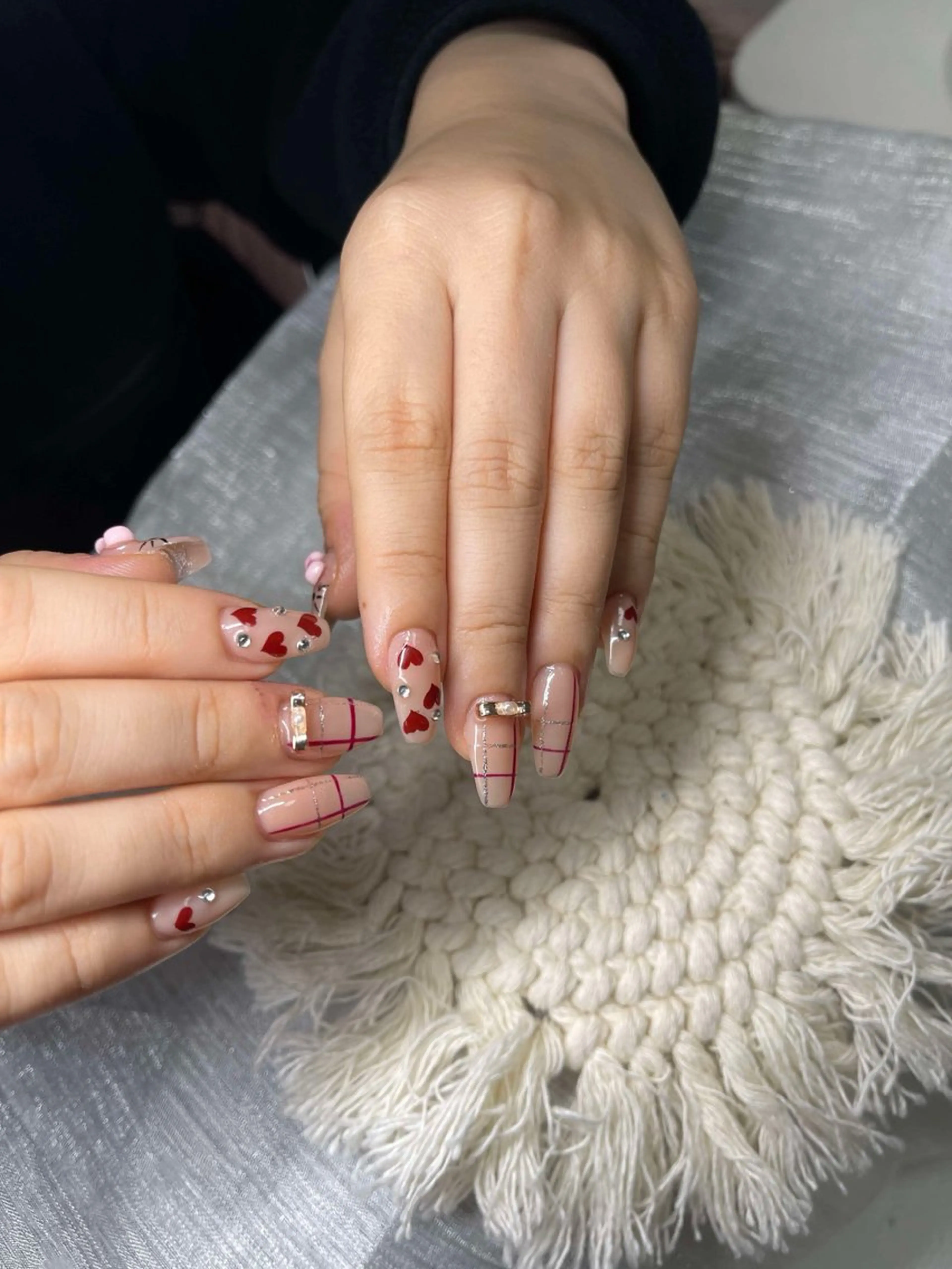 ネイル オーロラネイル チークネイル 長さ出し フットネイル フレンチネイル Lee Nails チップ長さだし専門店のネイルデザイン