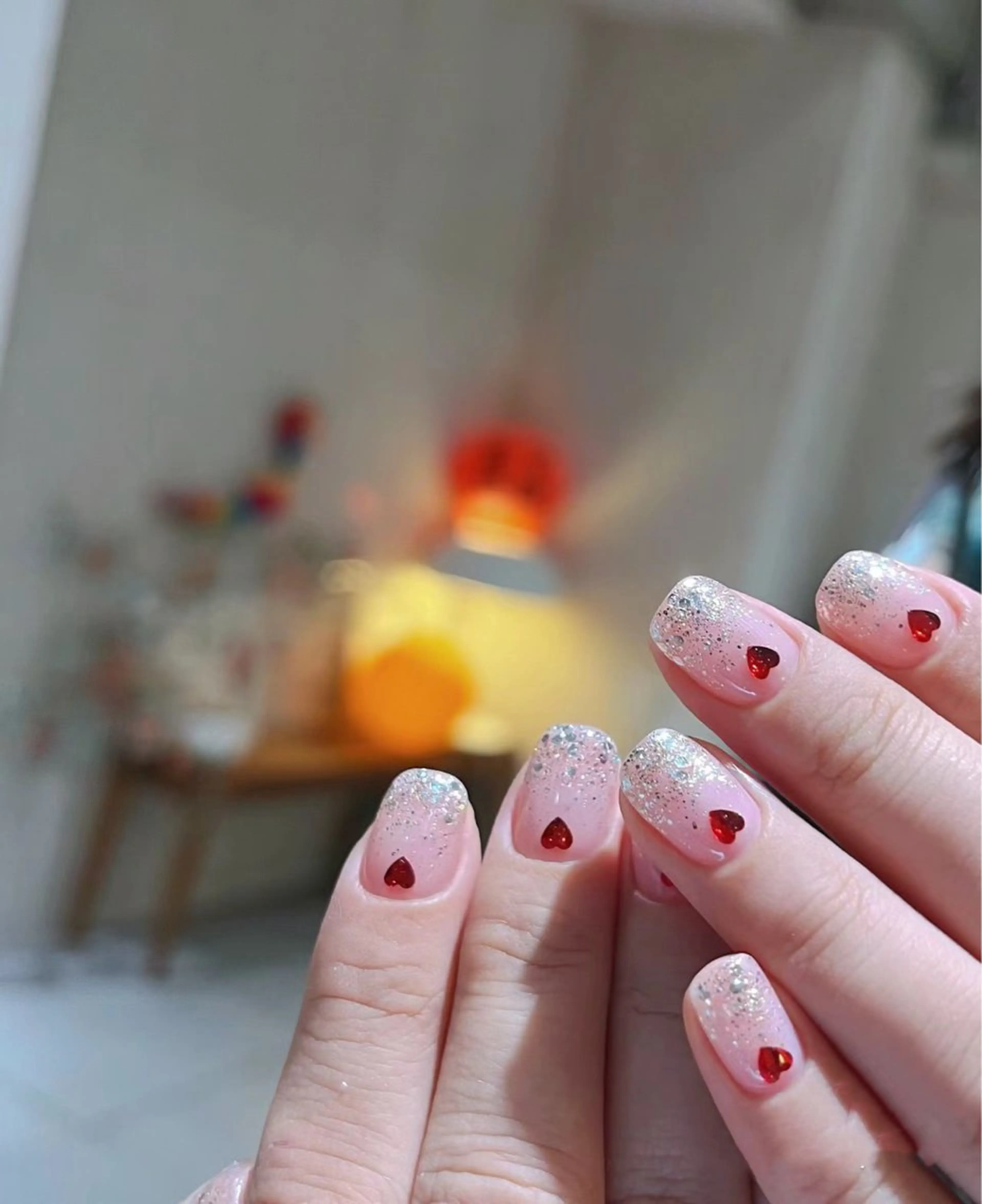 ミディアム めぐみのネイルサロン スタッフ練習のネイルデザイン