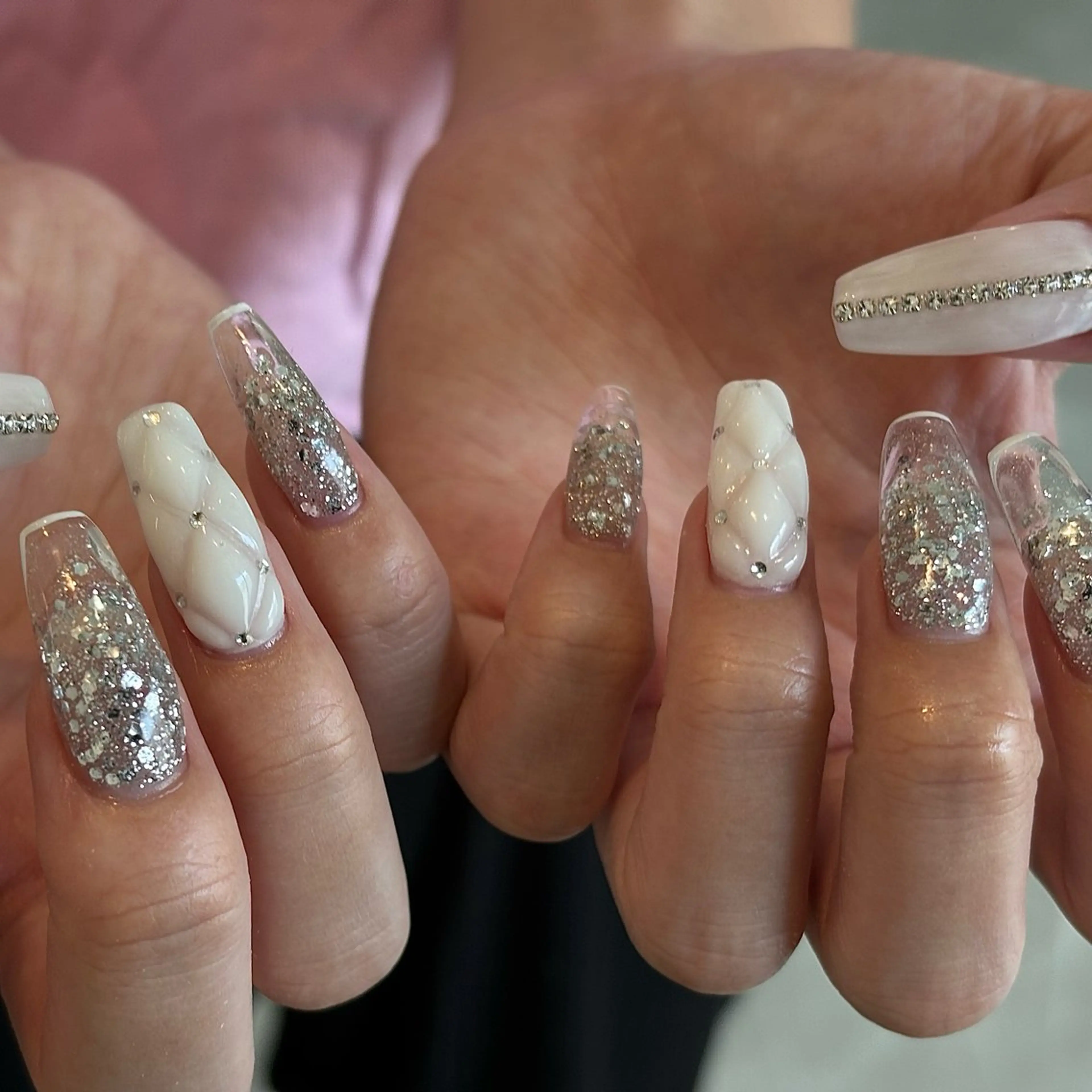 ネイル 長さ出し 持ち込み ハンドネイル charme nailのネイルデザイン