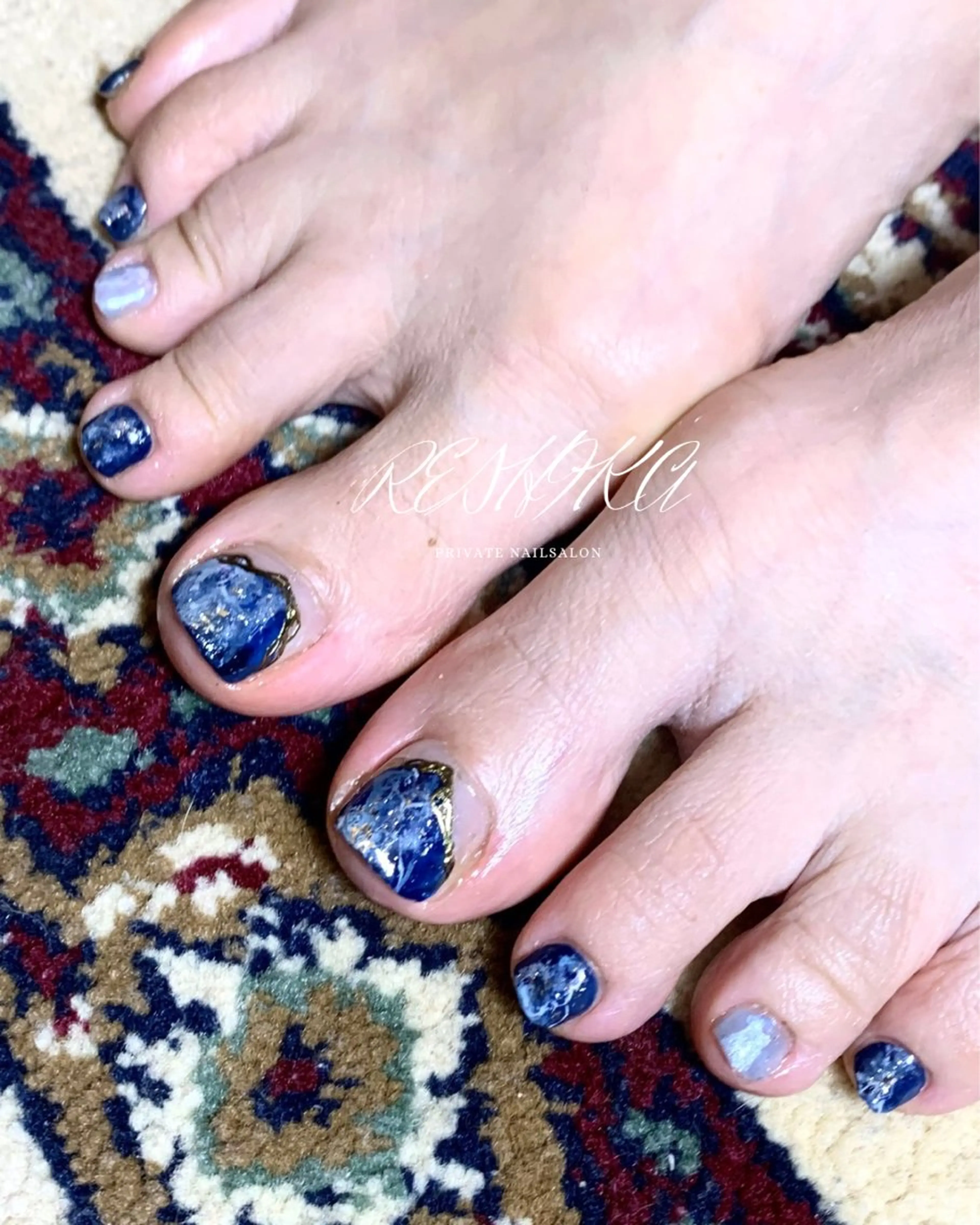 ネイル アートネイル フットネイル 春ネイル m mのネイルデザイン