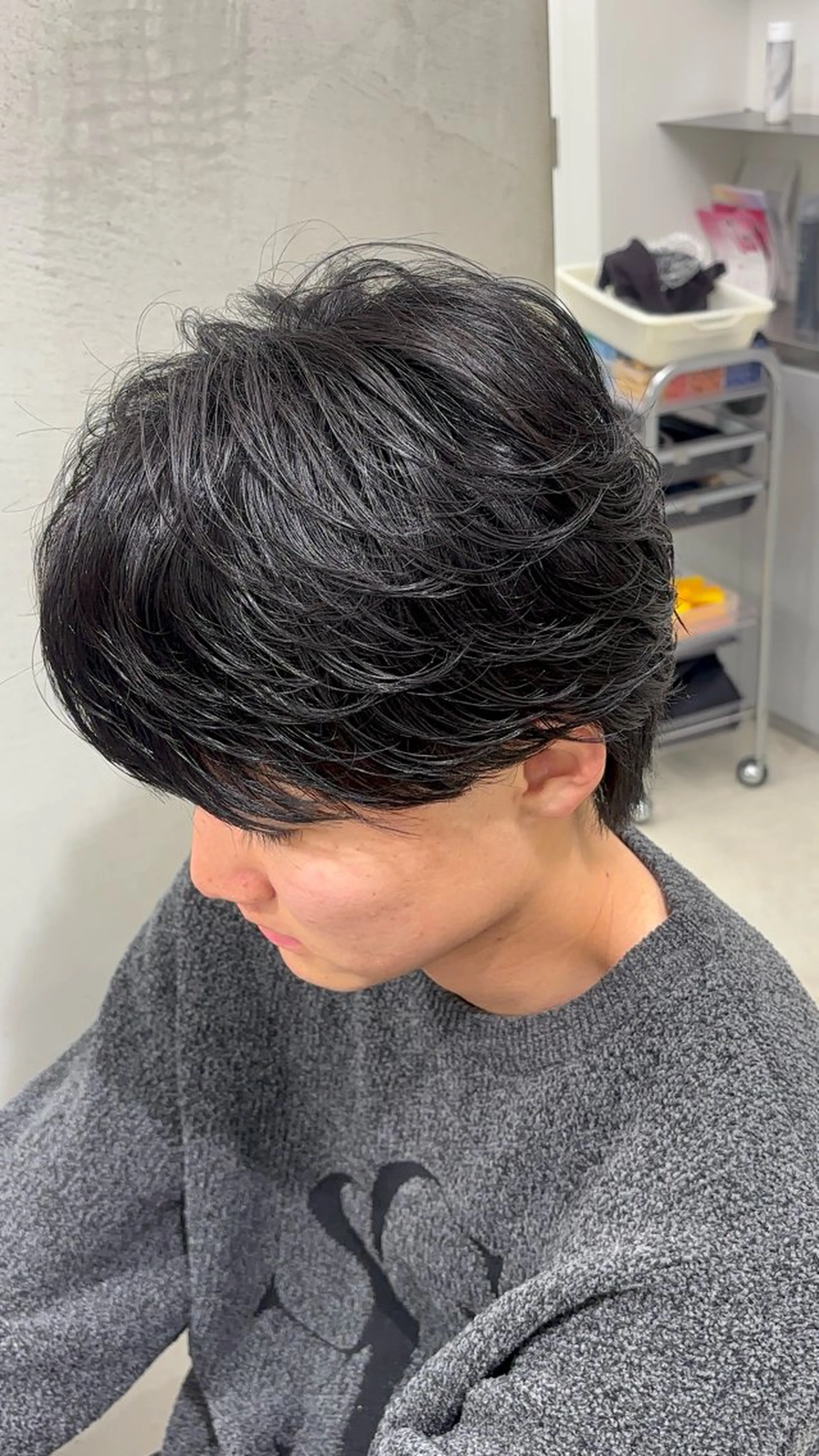ショート パーマ メンズ カット パーマ 名古屋メンズパーマ /松井生のヘアスタイル