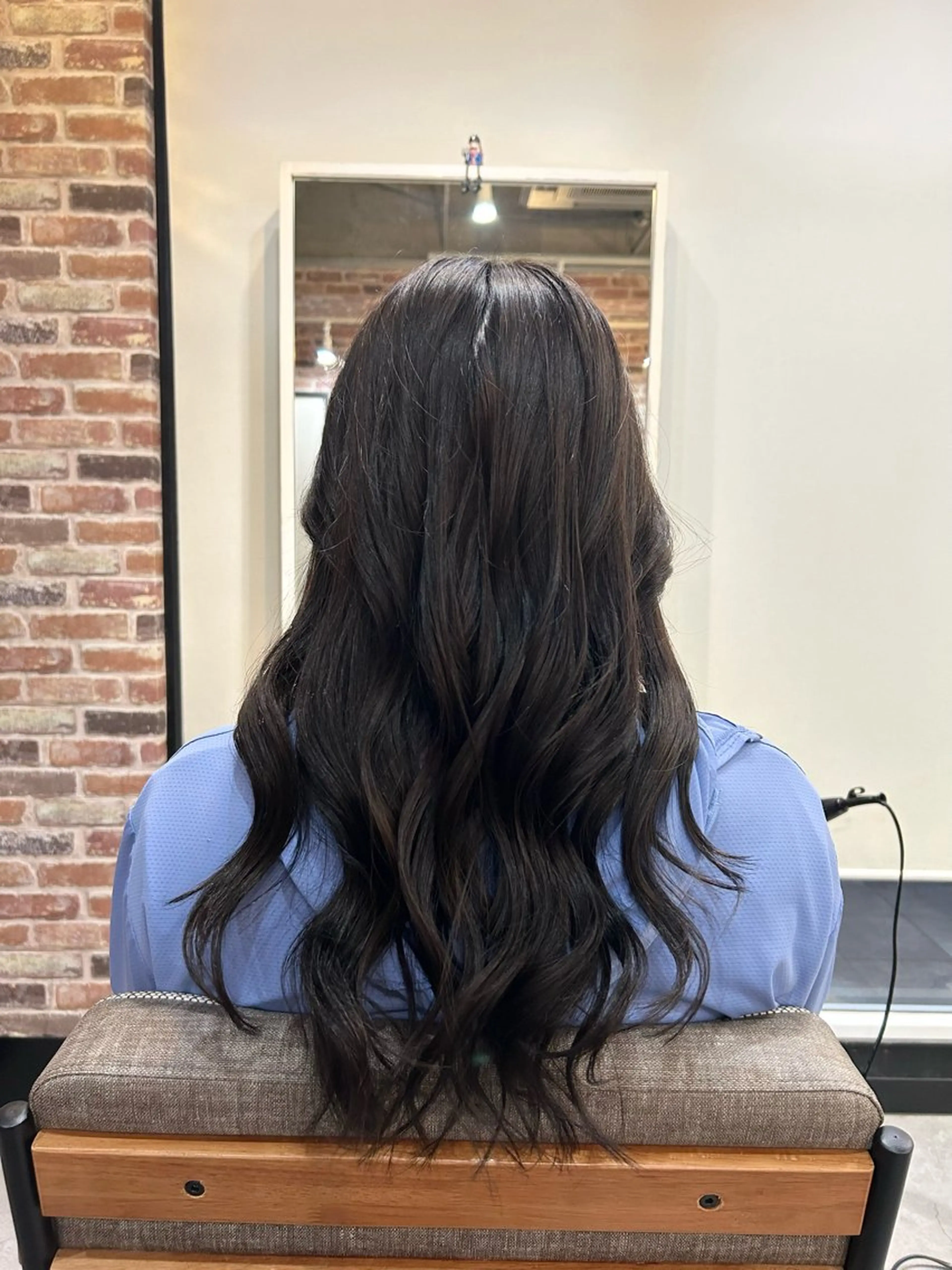 ロング カラー グレージュ ヘアカラー 三 浦のヘアスタイル