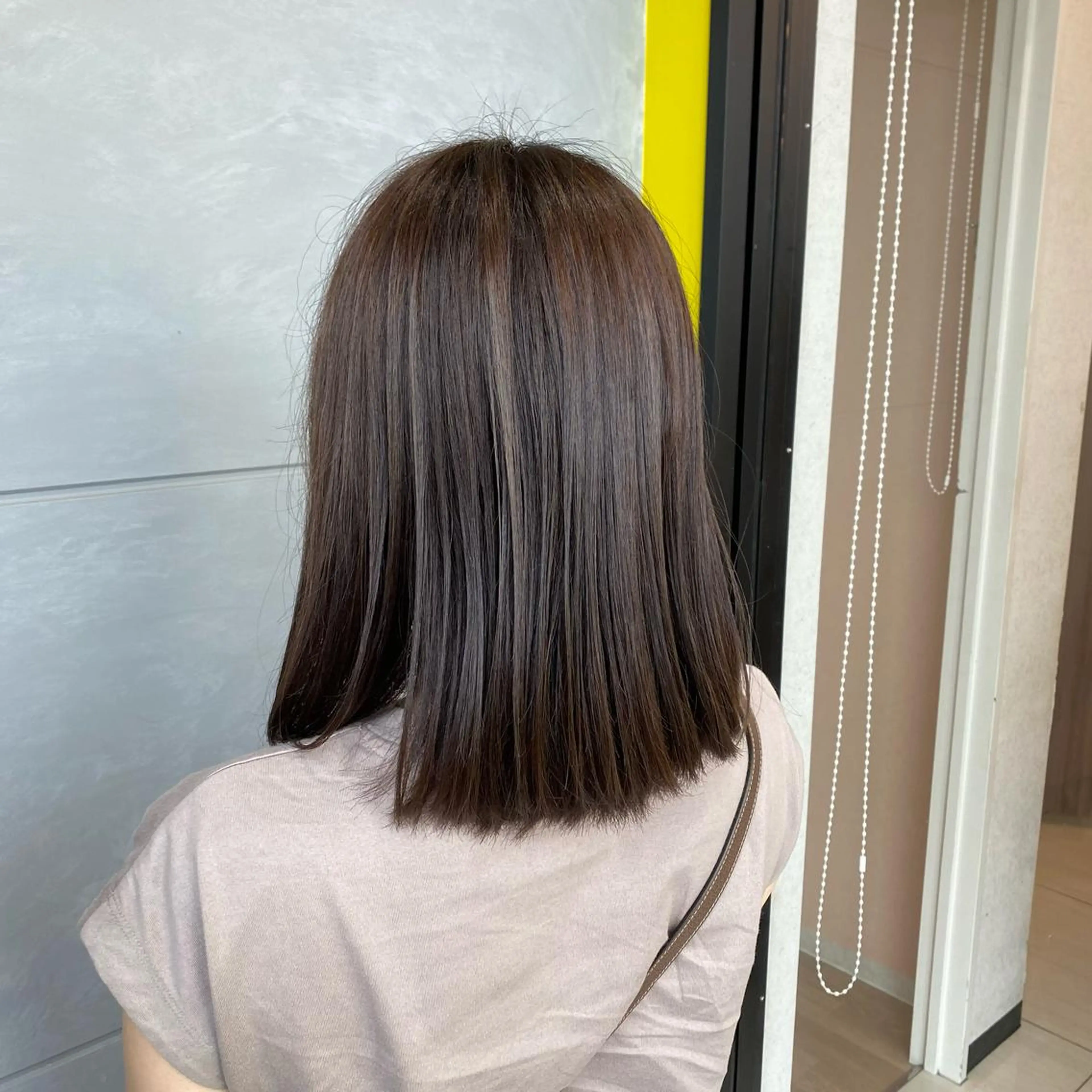 ミディアム ヘアカラー 天池 結衣のヘアスタイル