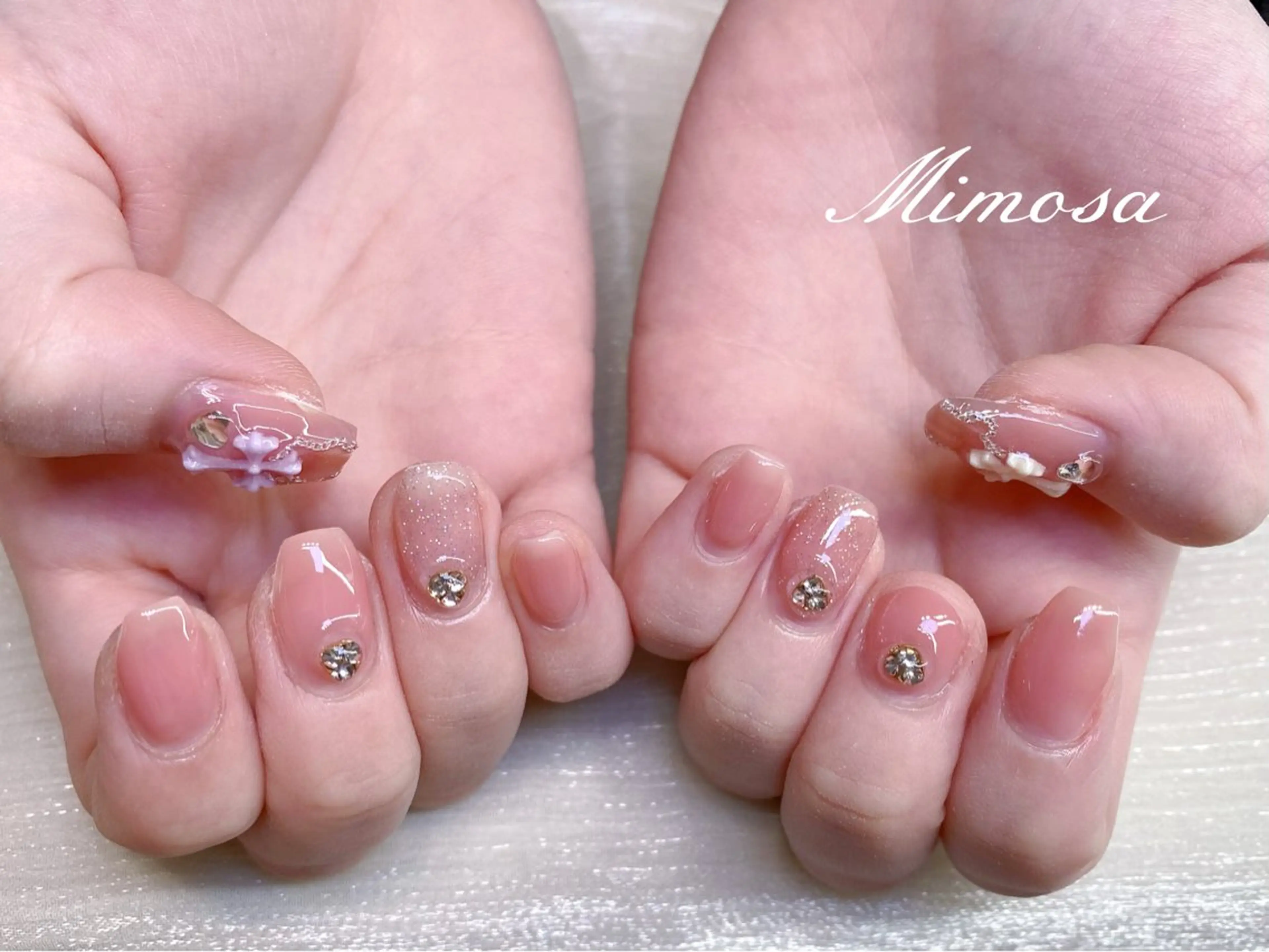 ネイル ハンドネイル 💛Mimosa💛 吉祥寺のネイルデザイン