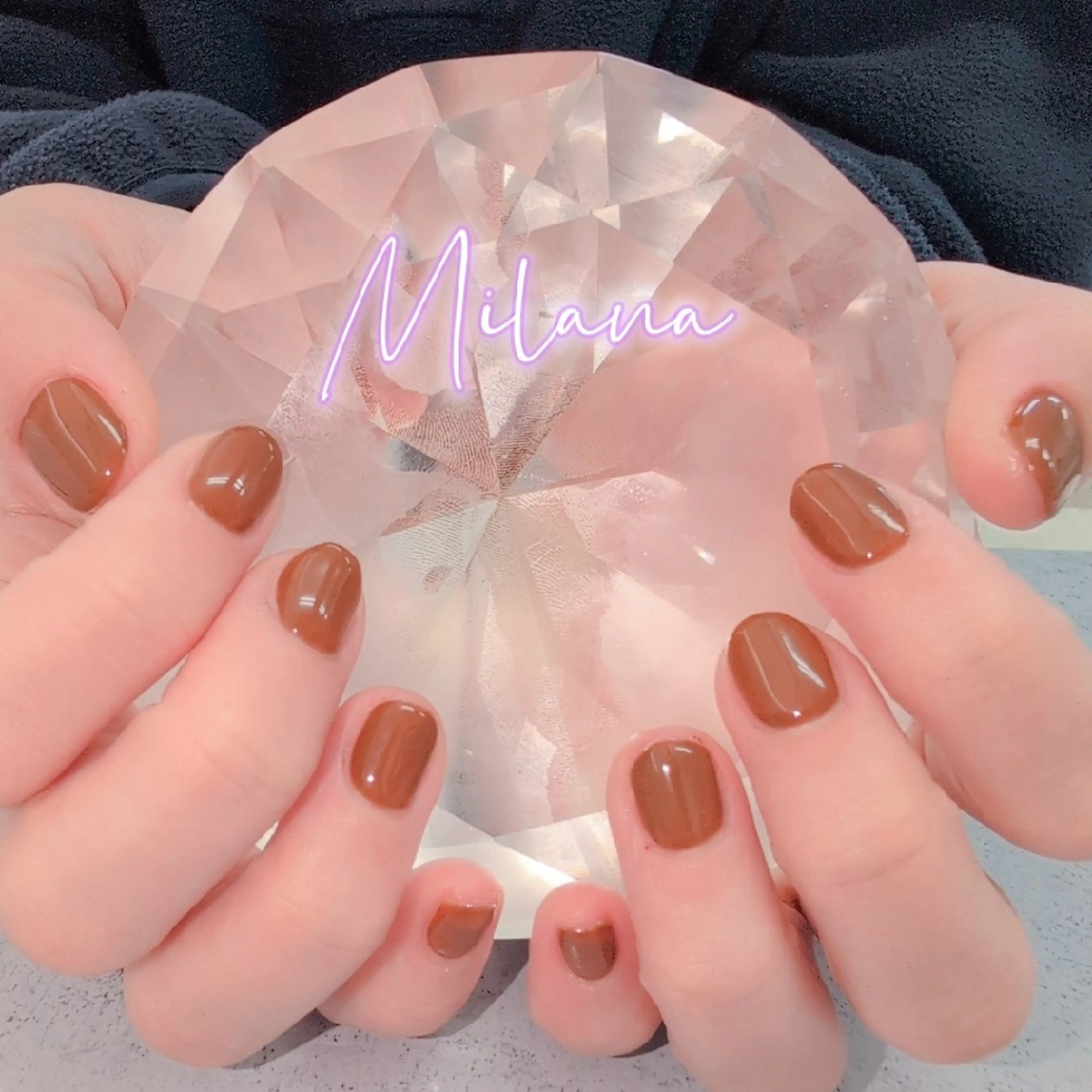 ネイル ワンカラーネイル ハンドネイル Milana 川瀬のネイルデザイン
