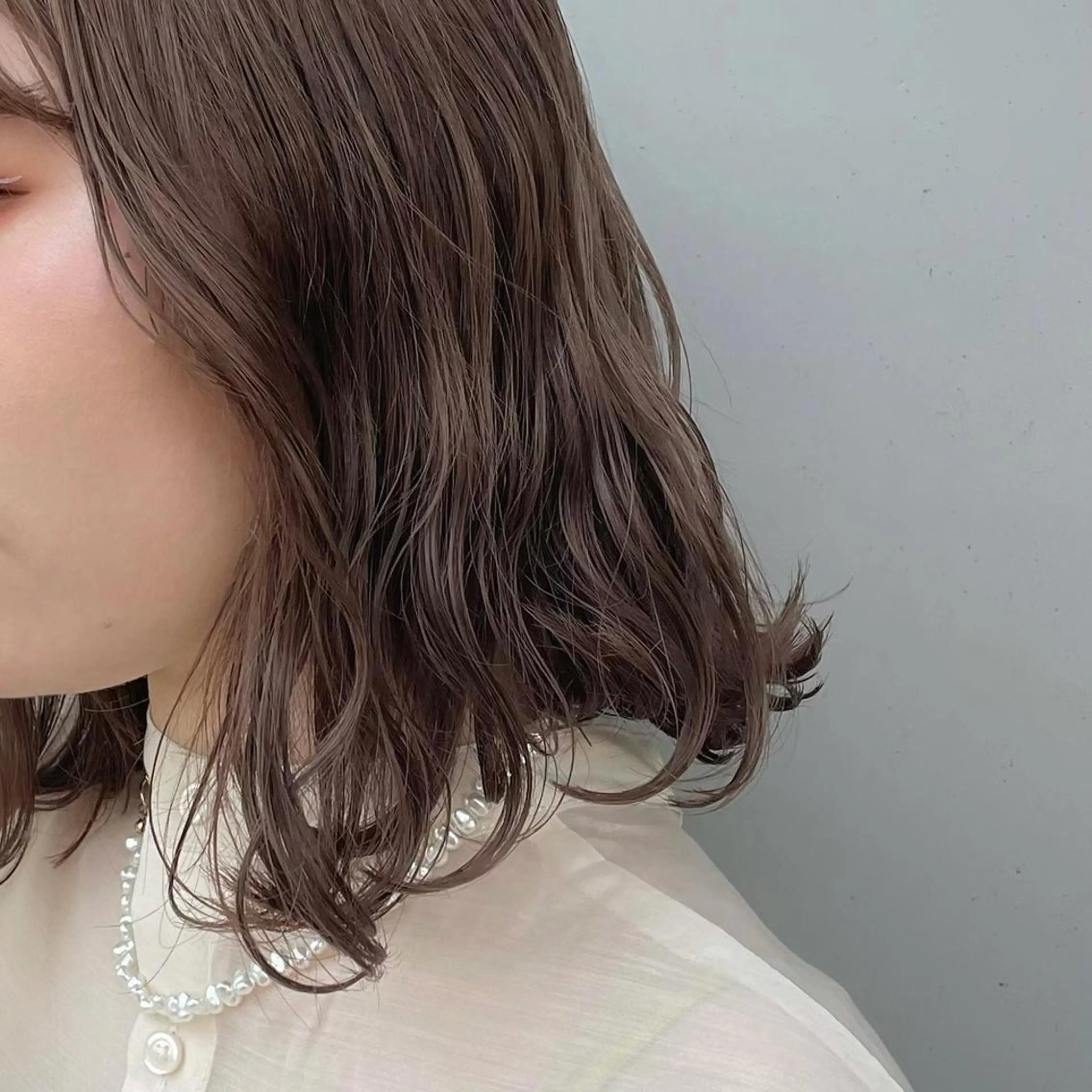 ミディアム カラー カット ヘアカラー トリートメント ヘッドスパ noa ☪︎のヘアスタイル