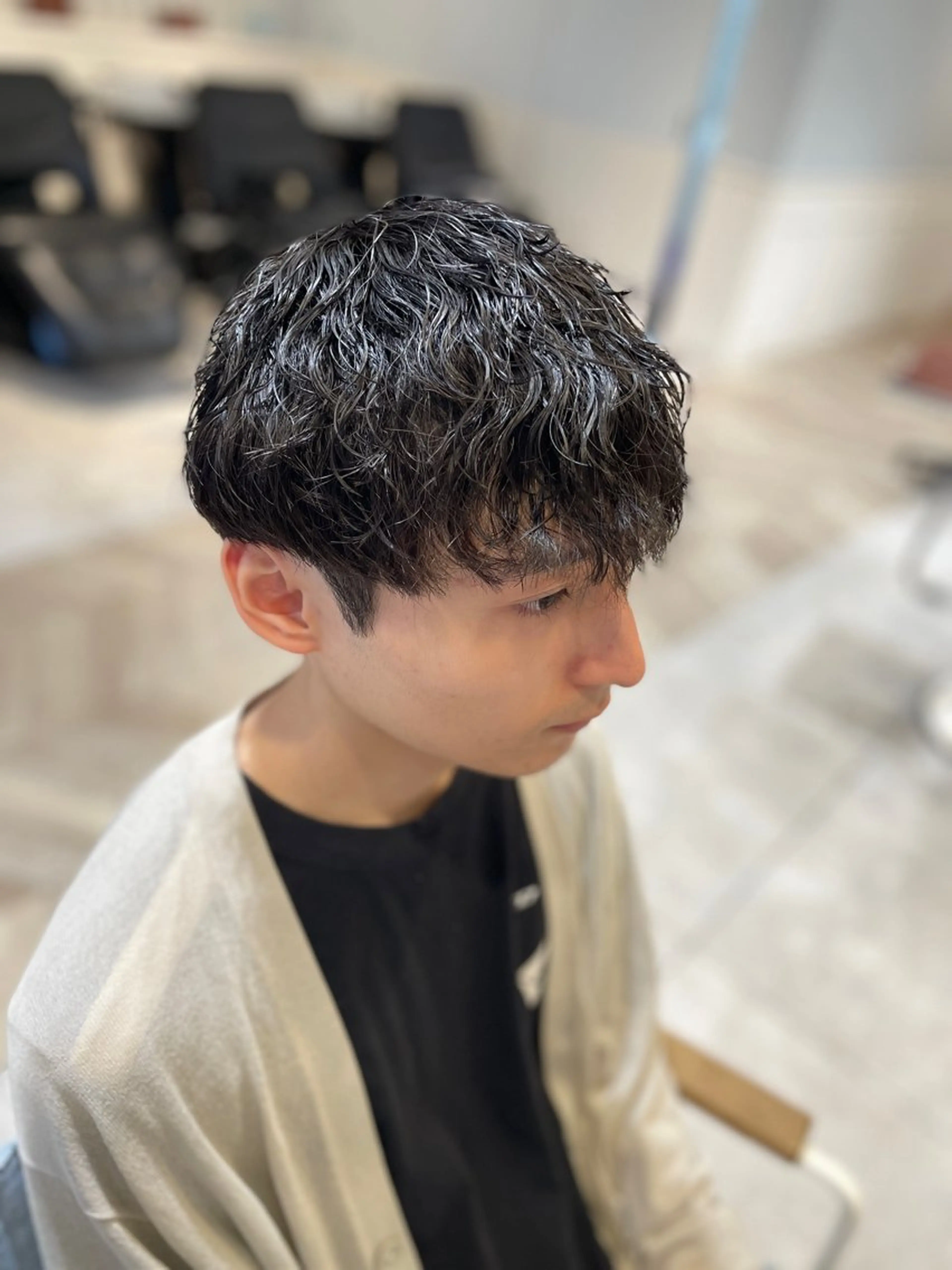 ショート パーマ メンズ カット パーマ メンズパーマ/カット / 古川　諒のヘアスタイル