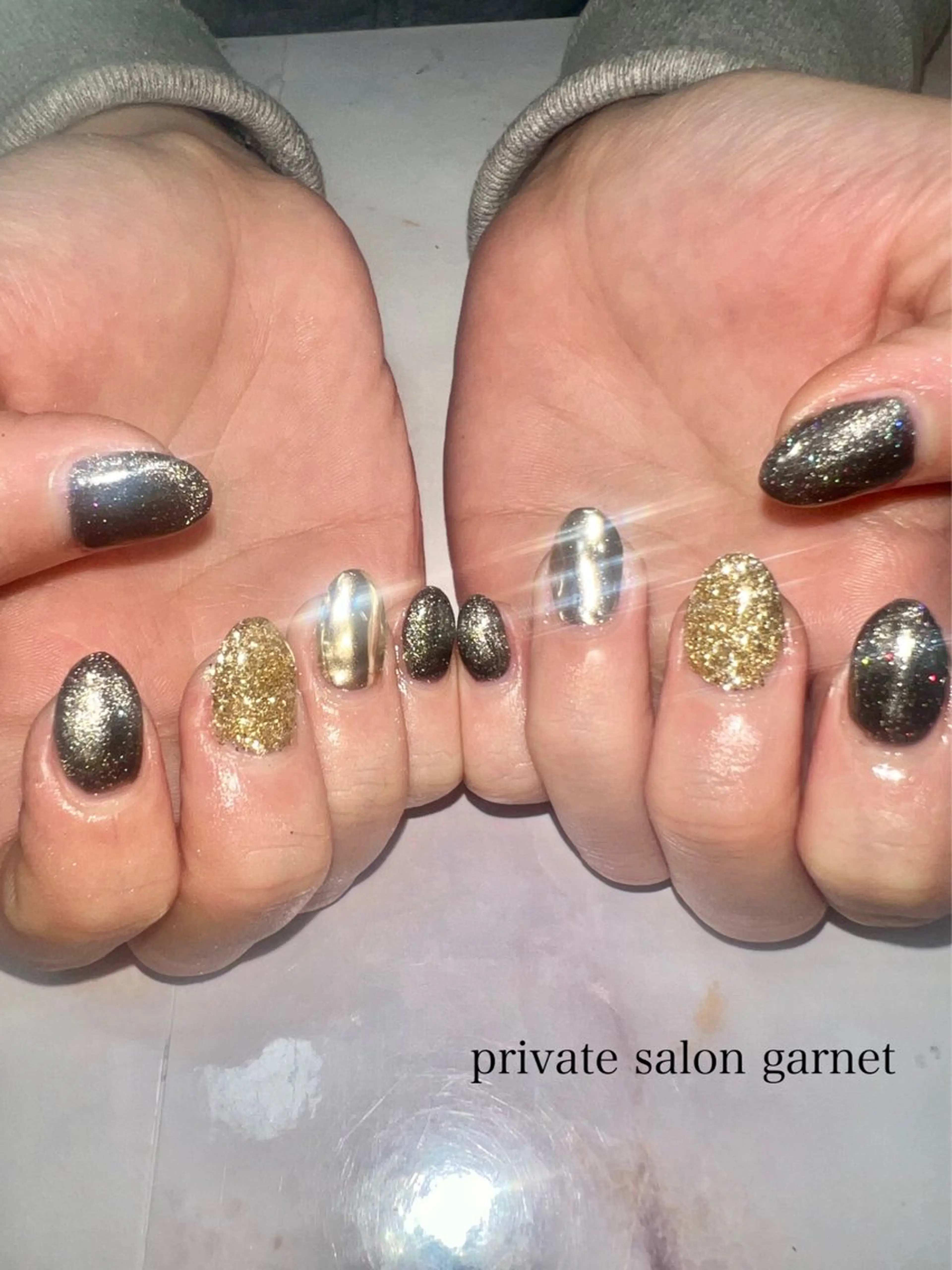 ネイル マグネットネイル ハンドネイル Garnet nailのネイルデザイン