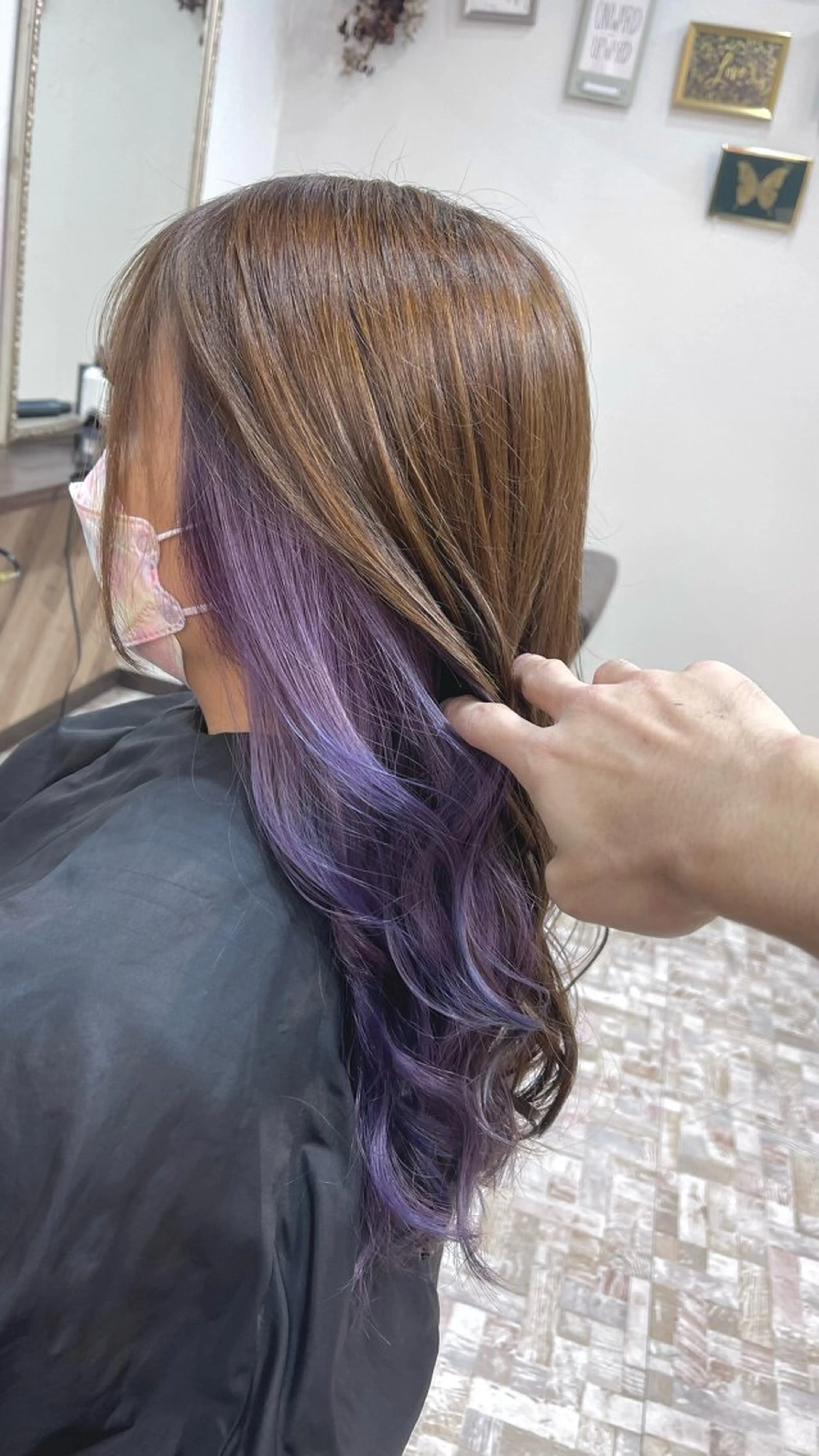 ロング カラー 神野 洸都のヘアスタイル
