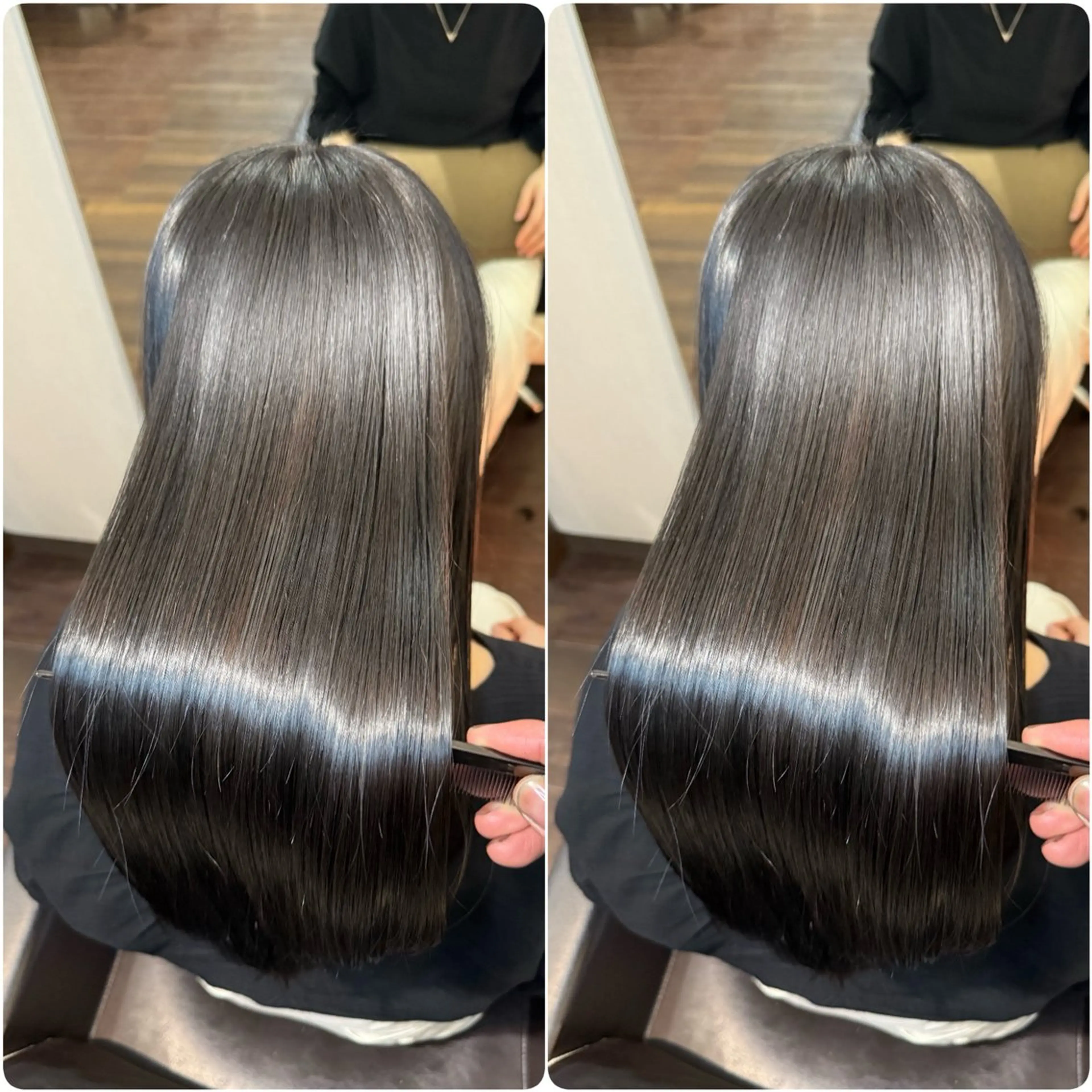 ロング カラー トリートメント ヘッドスパ youres hair 髪質改善トリートメント&ヘッドスパ 新宿EAST所属・🌹ULTOWA🌹 髪質改善/縮毛/店長のヘアスタイル