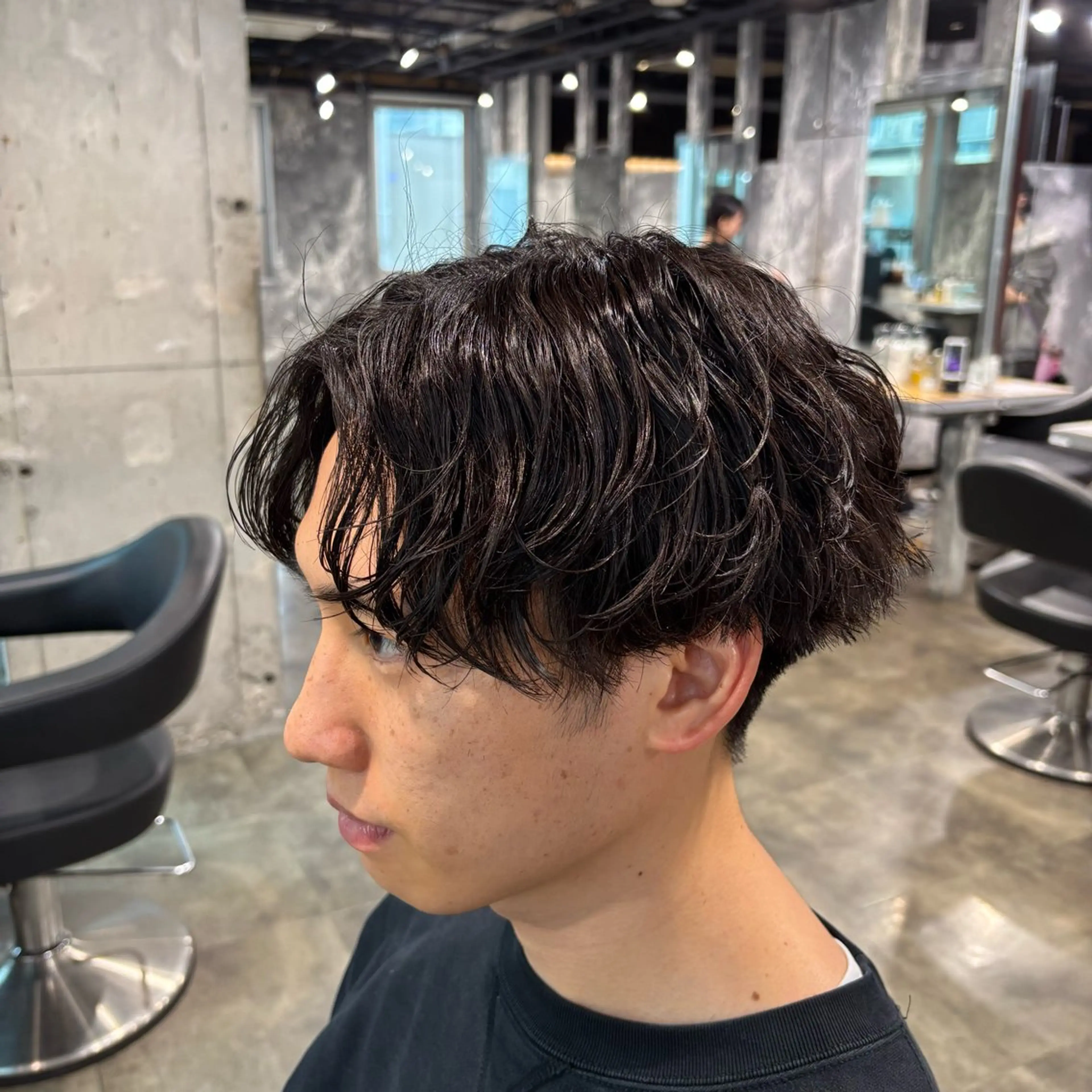 メンズ カット パーマ 🪽直毛男子の救世主 🪽フェザーパーマのヘアスタイル