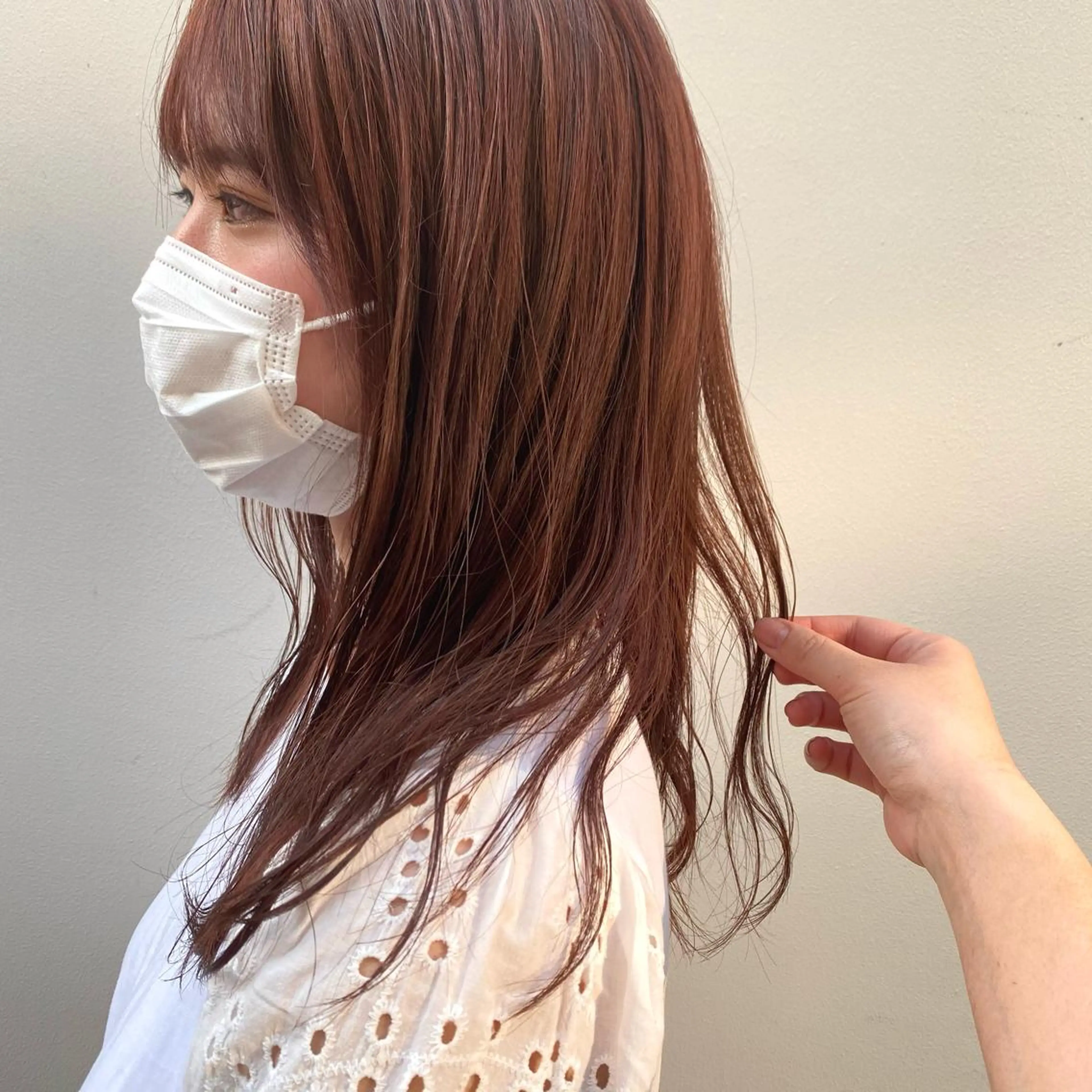 セミロング カラー 🪭risa 暖色/レイヤー🪭のヘアスタイル