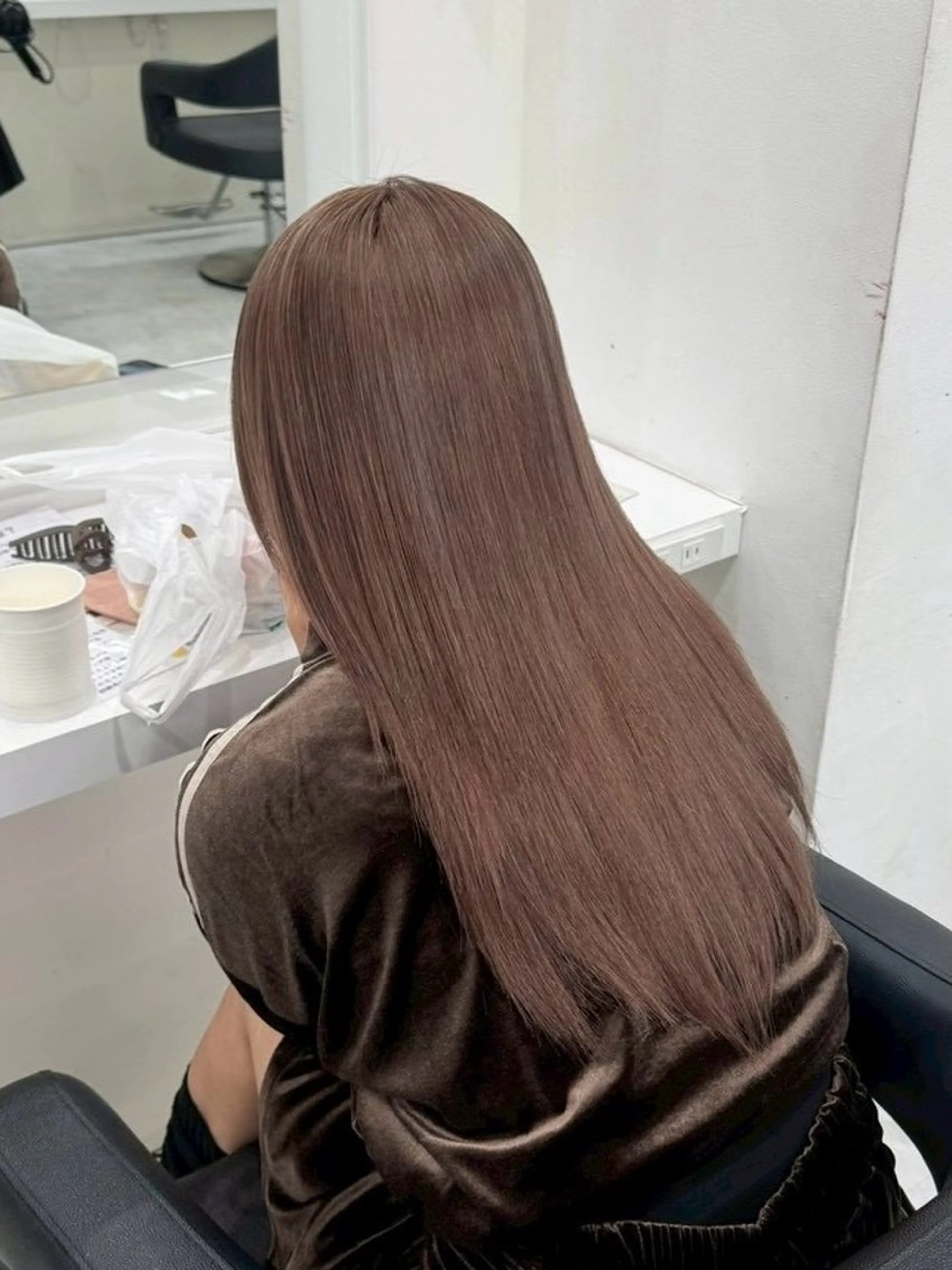 ロング カラー ヘアカラー 🧁透明感×モテ💞 WカラーNanamiのヘアスタイル