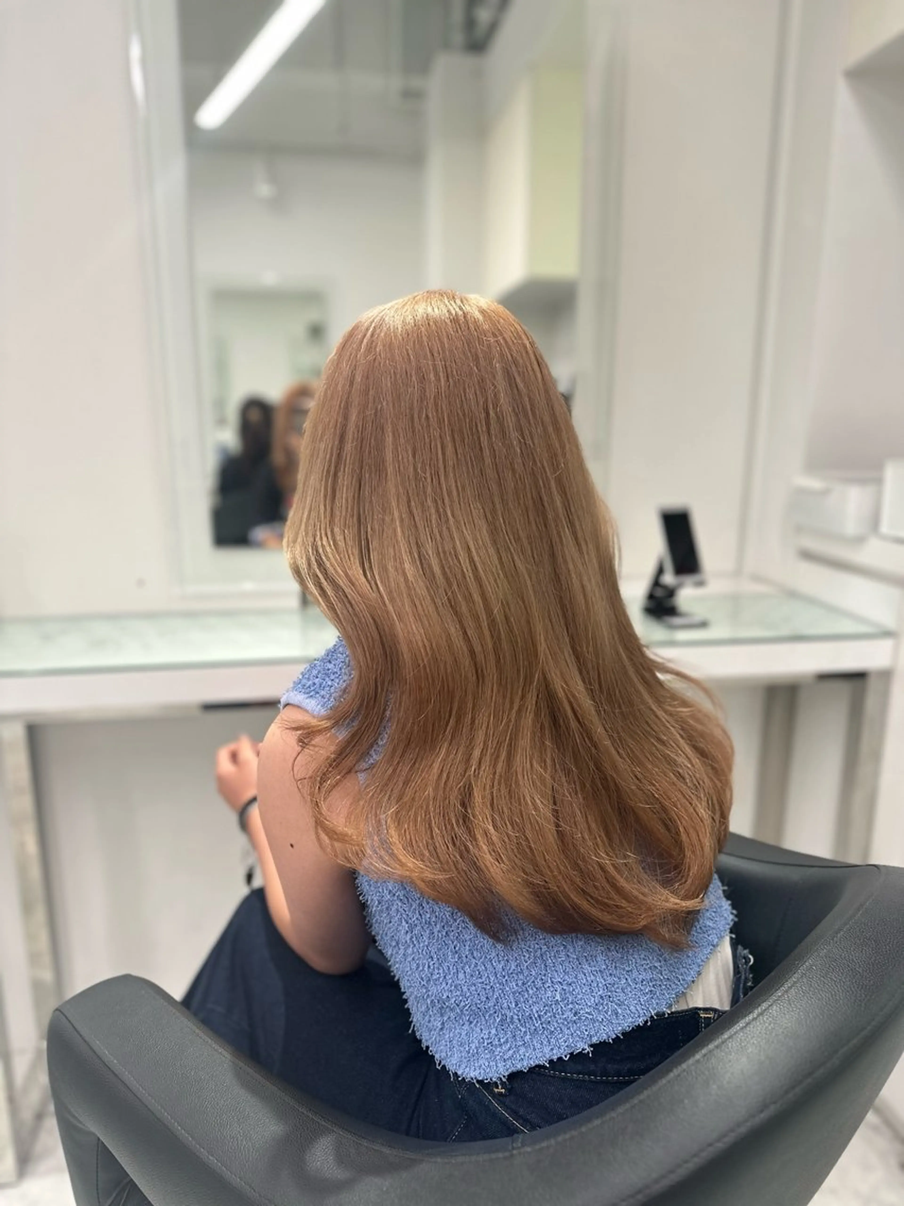 セミロング カラー ヘアカラー トリートメント ヘッドスパ ヘアセット ❄最強かわいいカラー ❄️MINA❄️のヘアスタイル