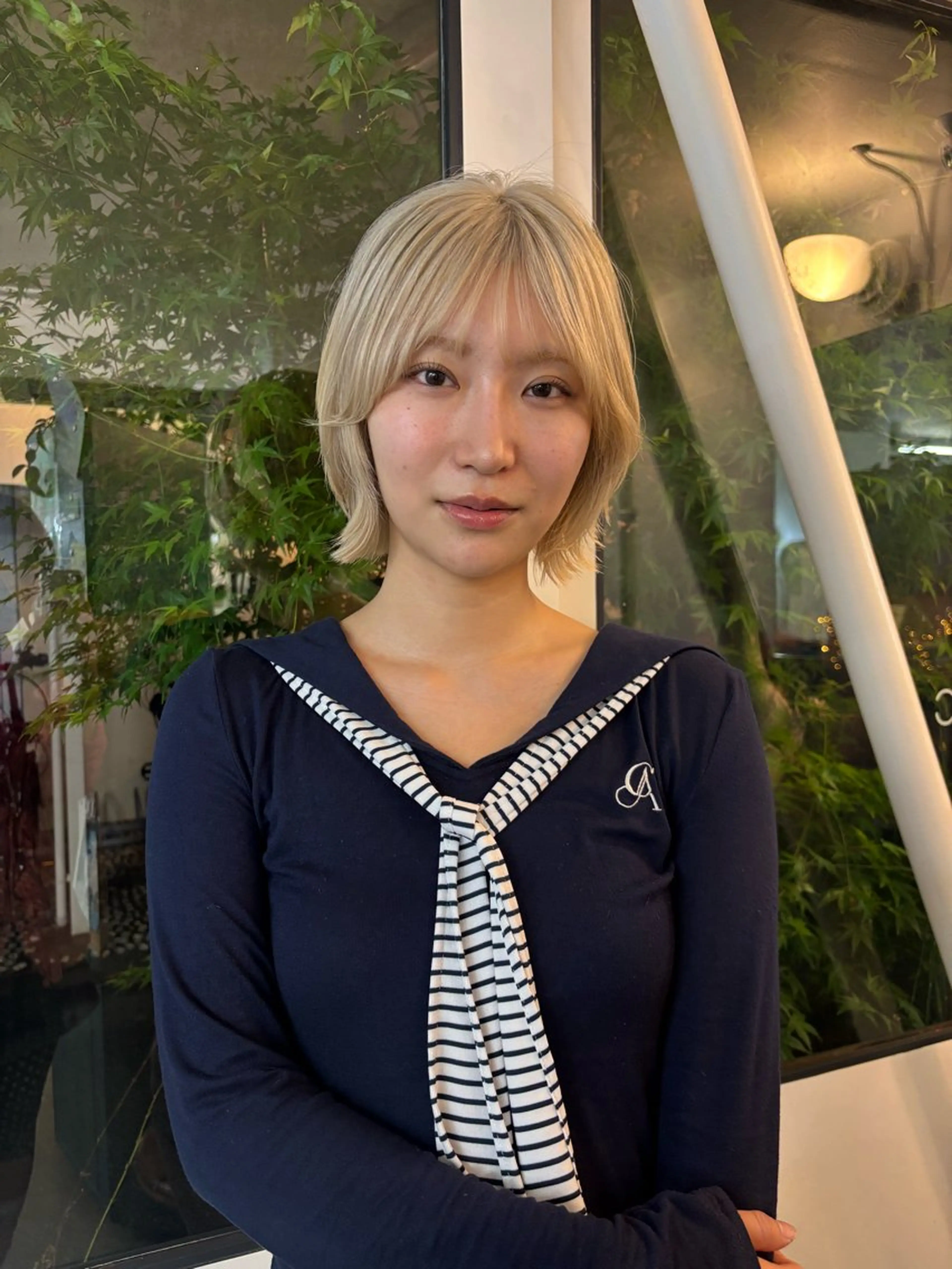 ミディアム ヘアカラー kiyono moekaのヘアスタイル