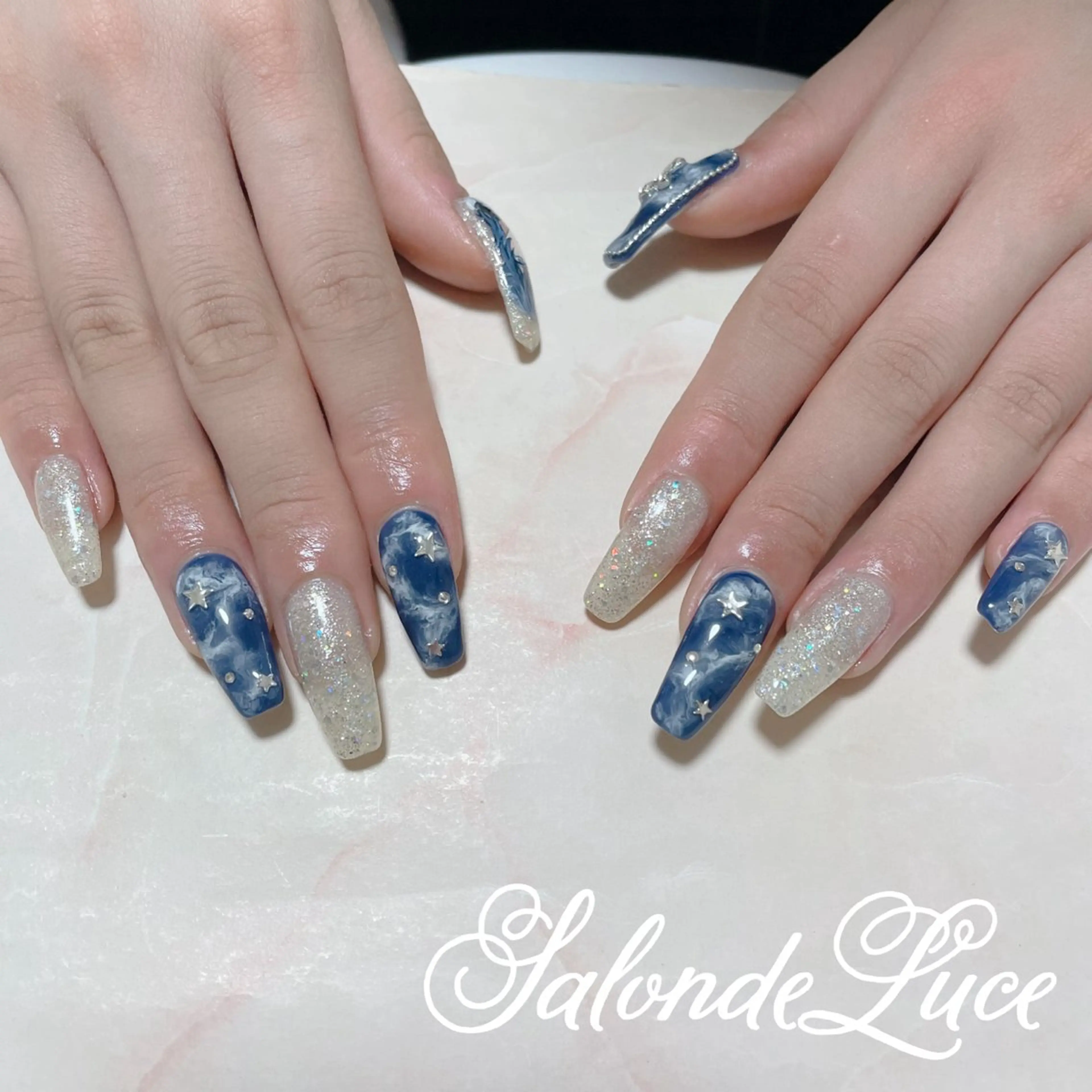 ネイル 大理石ネイル(マーブル) Salon de Luceのネイルデザイン