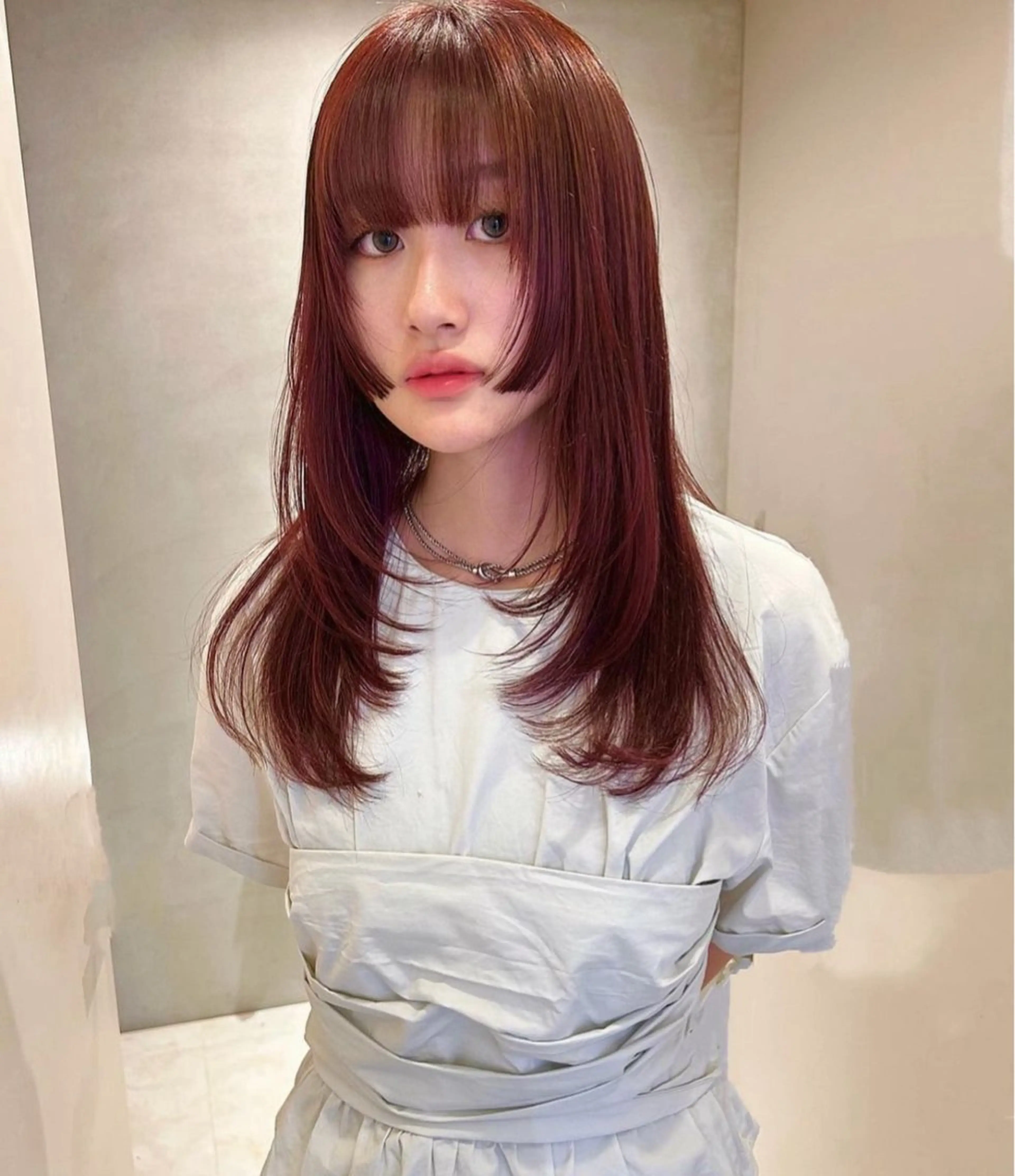 ロング カラー PELE ハイトーン RIMUのヘアスタイル