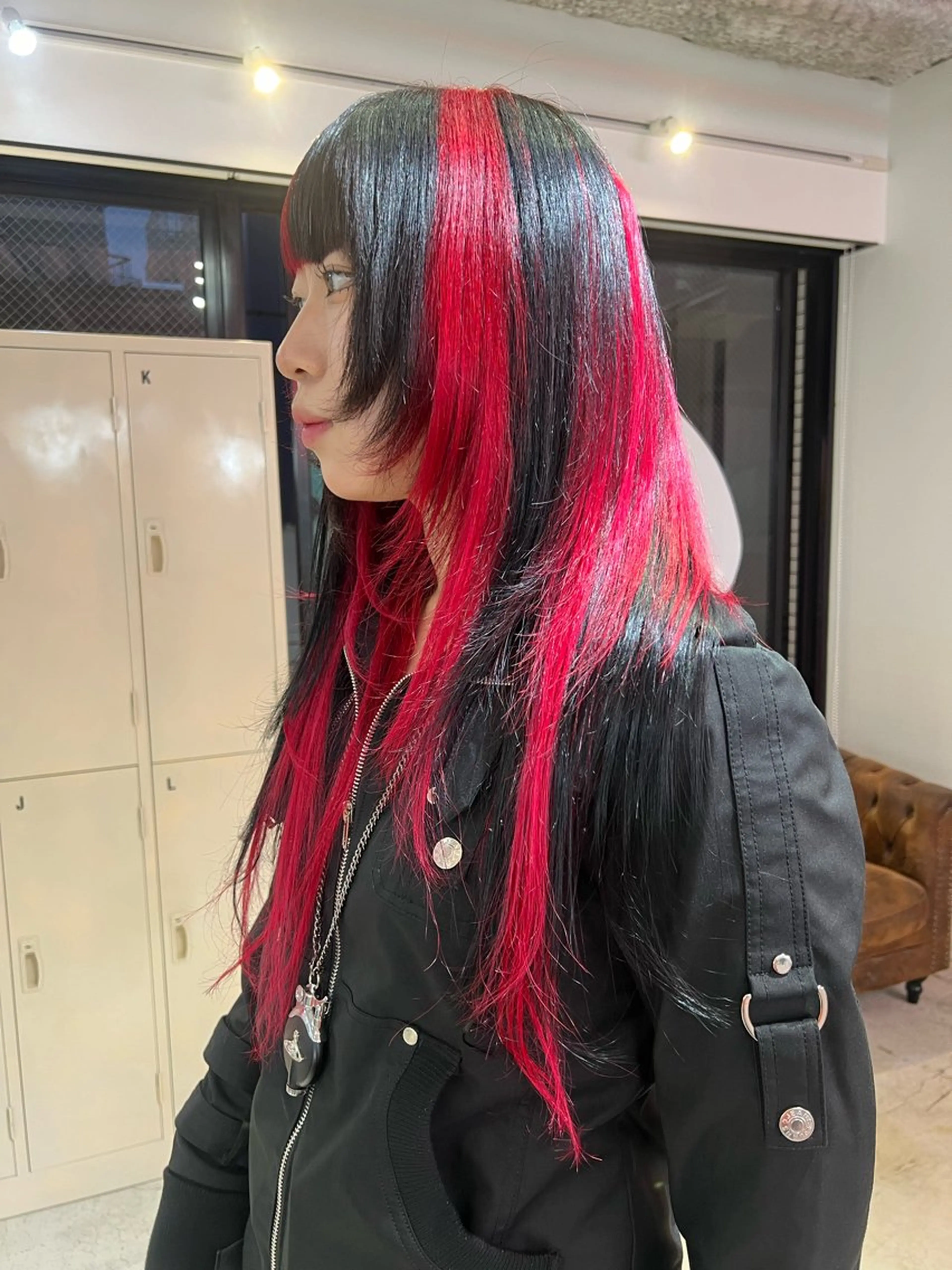 ロング カット ヘアカラー エクステ 💥ウルフカット デザインあんな💥のヘアスタイル