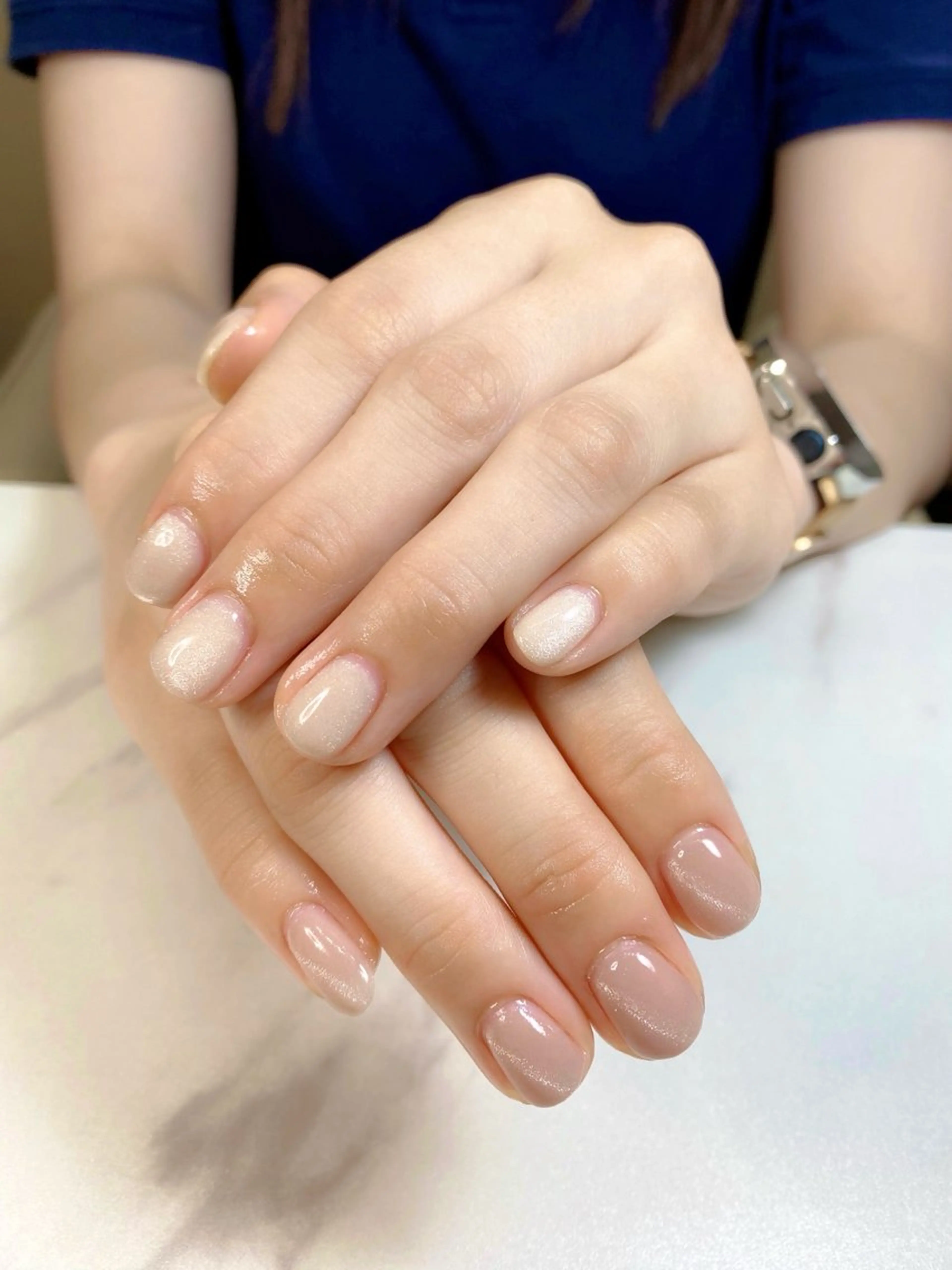 ネイル キラキラネイル マグネットネイル オフィスネイル シンプルネイル 夏ネイル iro+ nailのネイルデザイン