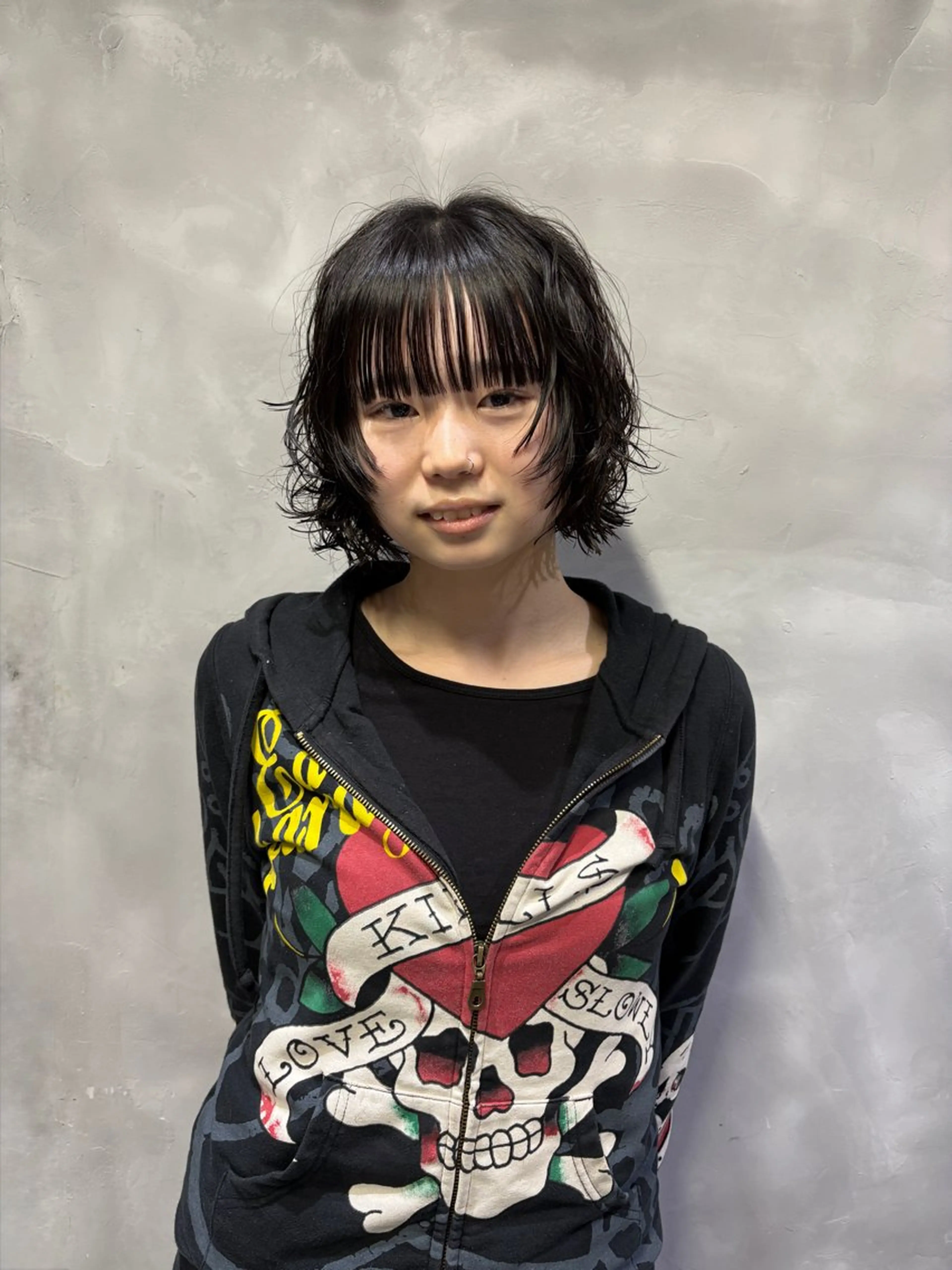 ショート パーマ カット パーマ すぎもと さき⚡️ レイヤー･*パーマのヘアスタイル