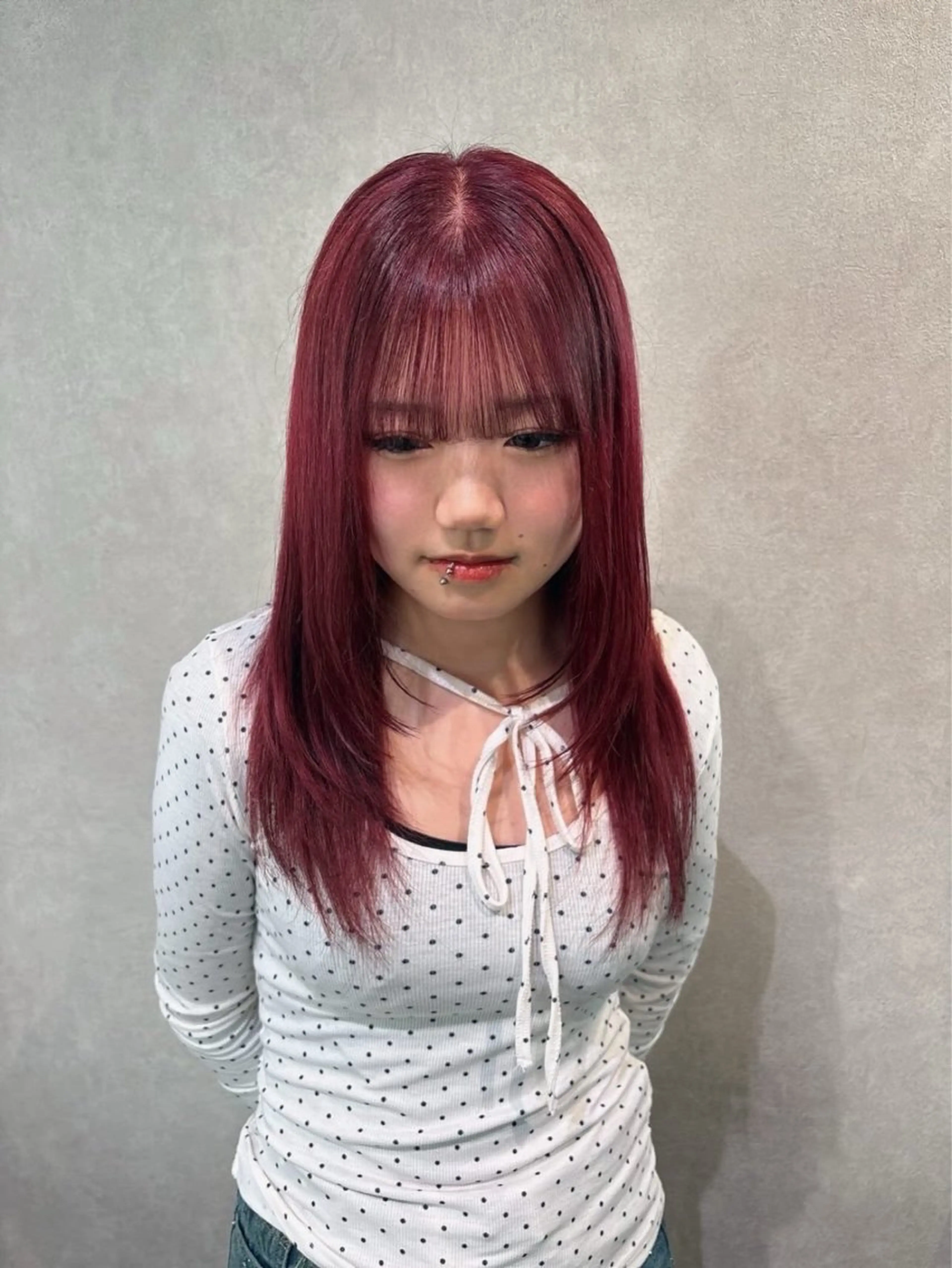 ミディアム ヘアカラー 透明感モテスタイル 💞SHIORI💞のヘアスタイル