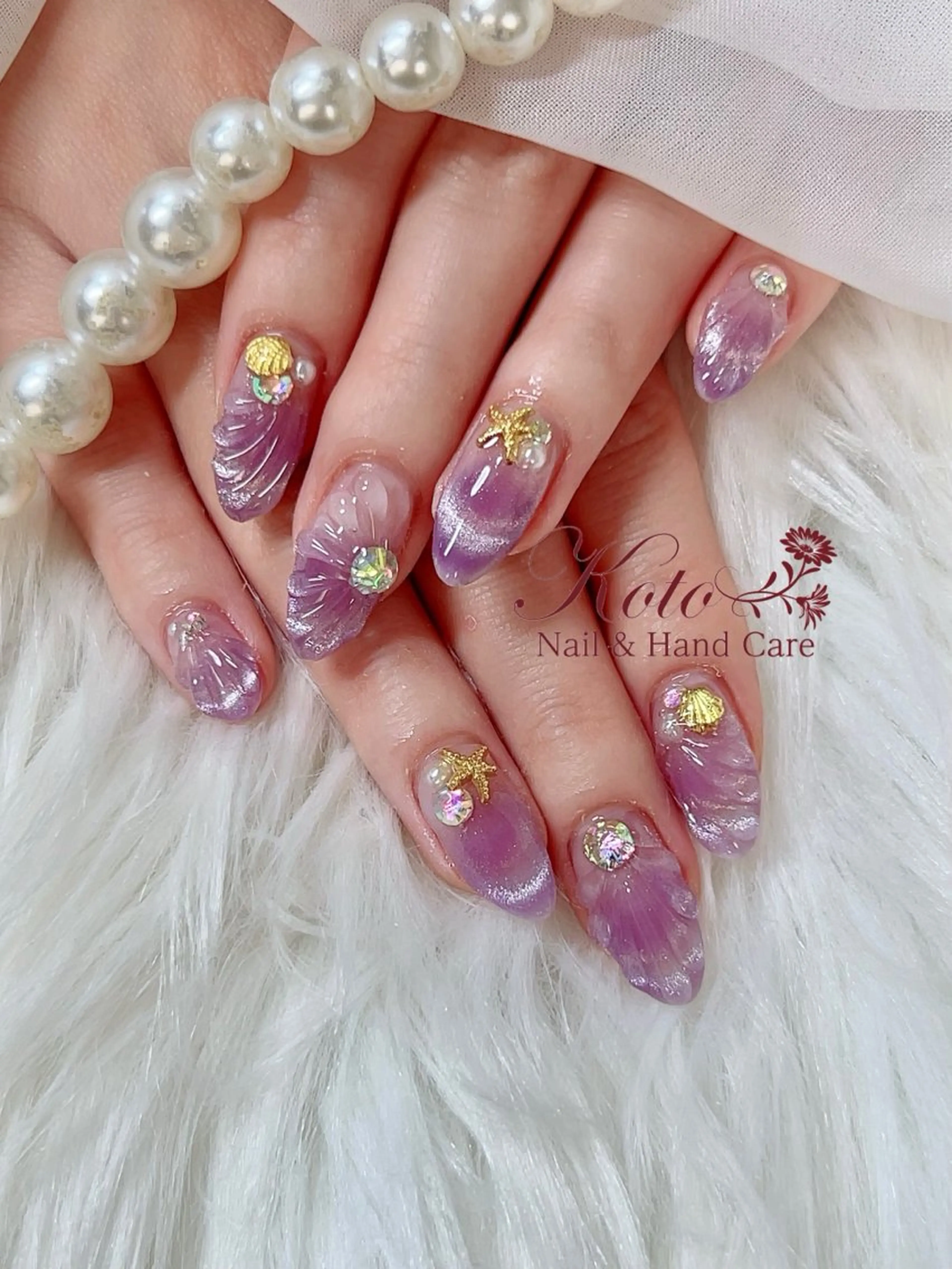 ネイル 長さ出し ジェルネイル 持ち込み ニュアンスネイル 赤色 ハンドネイル Nail Salon KOTOのネイルデザイン