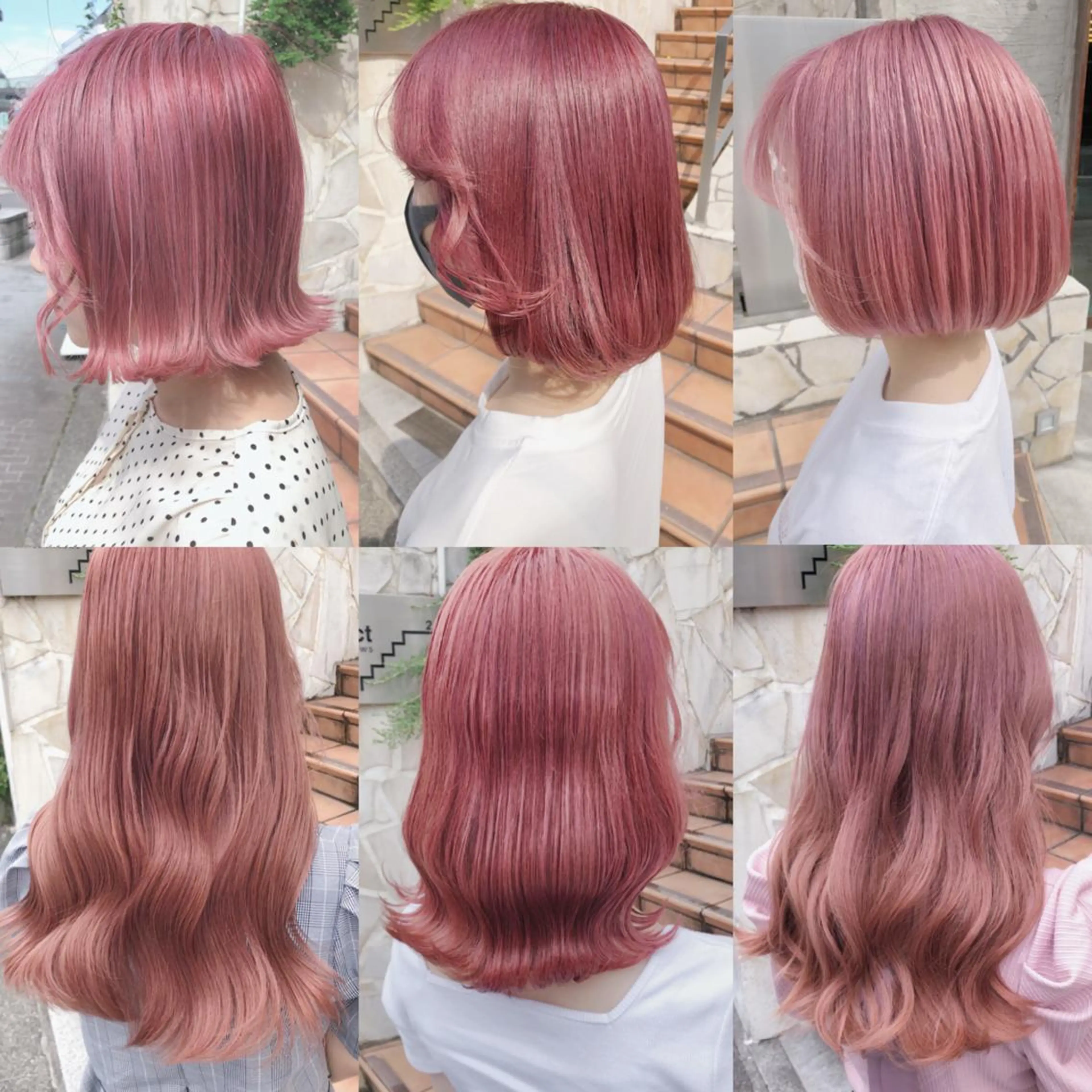 セミロング カラー ベージュカラー ブリーチ ブラウンカラー ラベンダーカラー ピンクカラー ヘアカラー トリートメント 💟Chloe原宿店 🩶ハイトーンのヘアスタイル