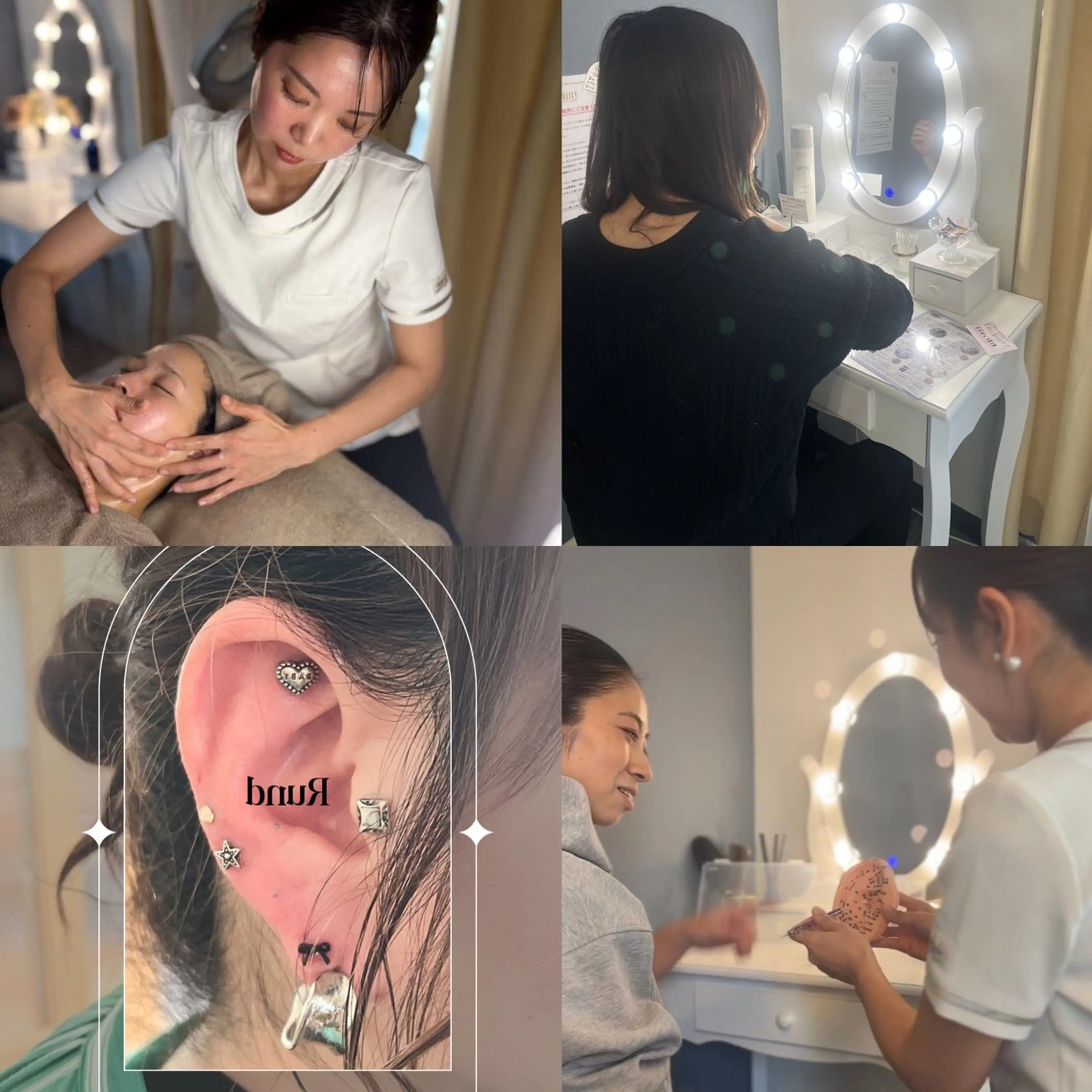 フェイシャルエステ+耳つぼジュエリーの写真