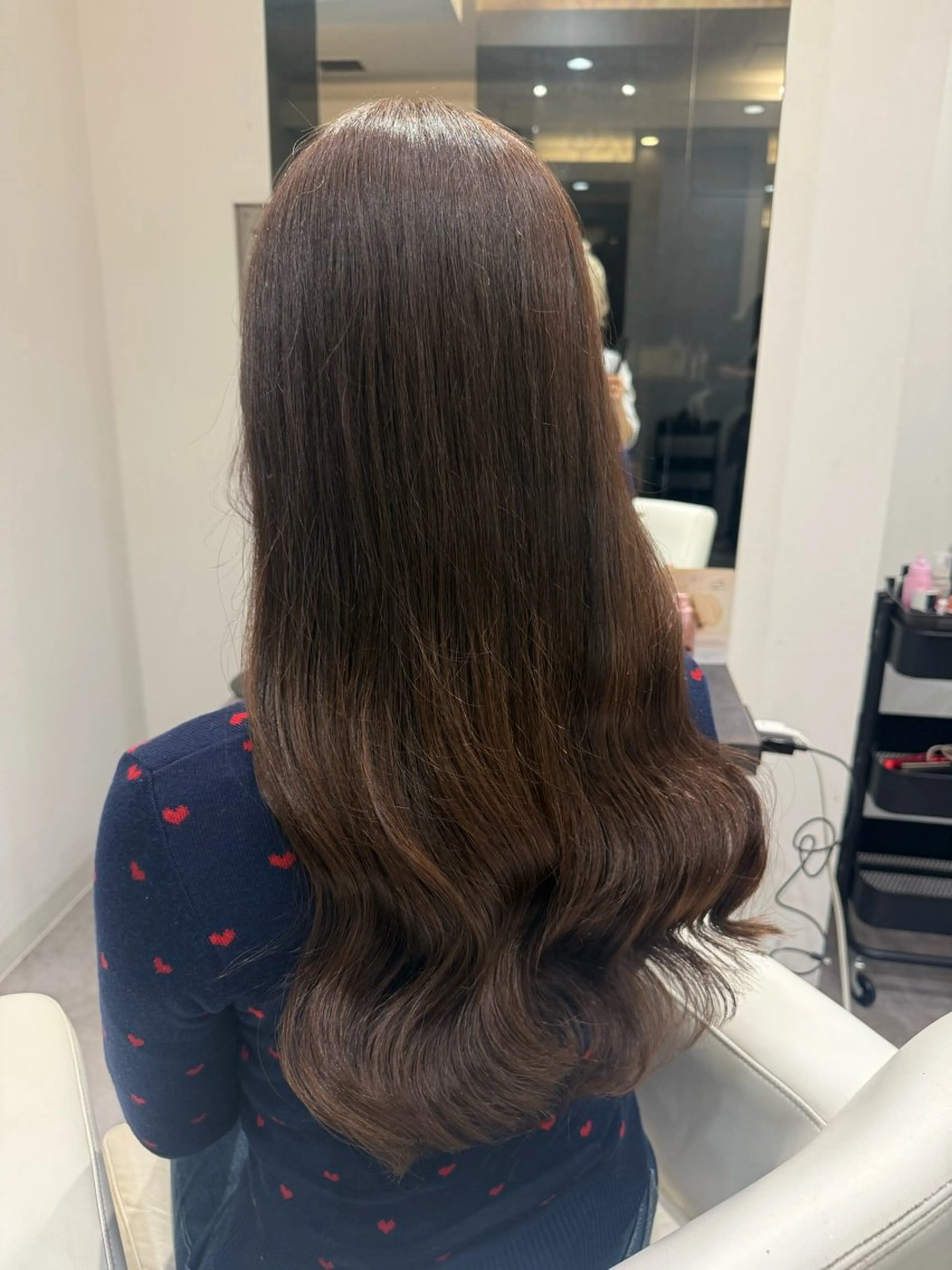 ロング カラー ベージュカラー ブリーチ ケアブリーチ 透明感カラー デザインカラー カット ヘアカラー トリートメント 渋谷髪質改善/縮毛 矯正/かすが🪽🫧のヘアスタイル