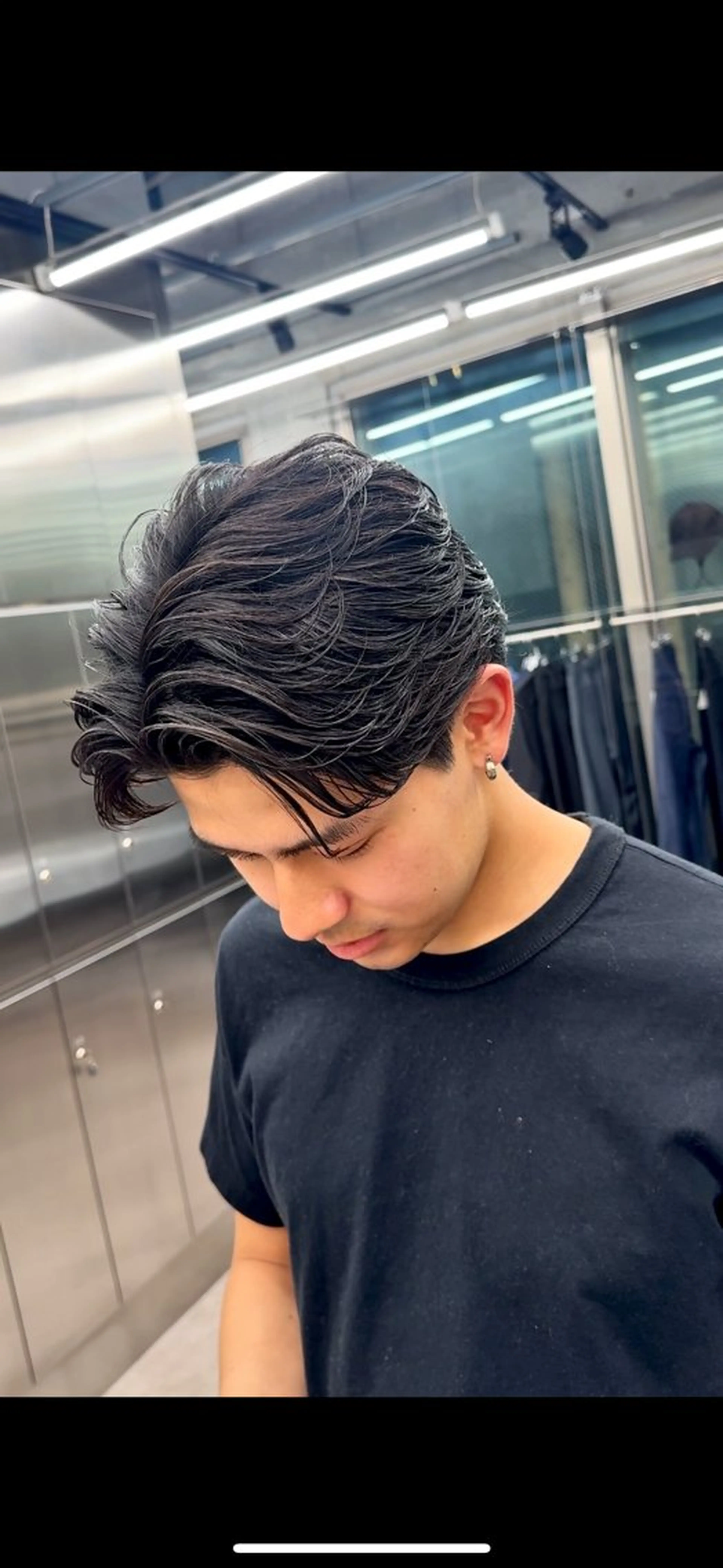 カット× フェザーパーマの写真