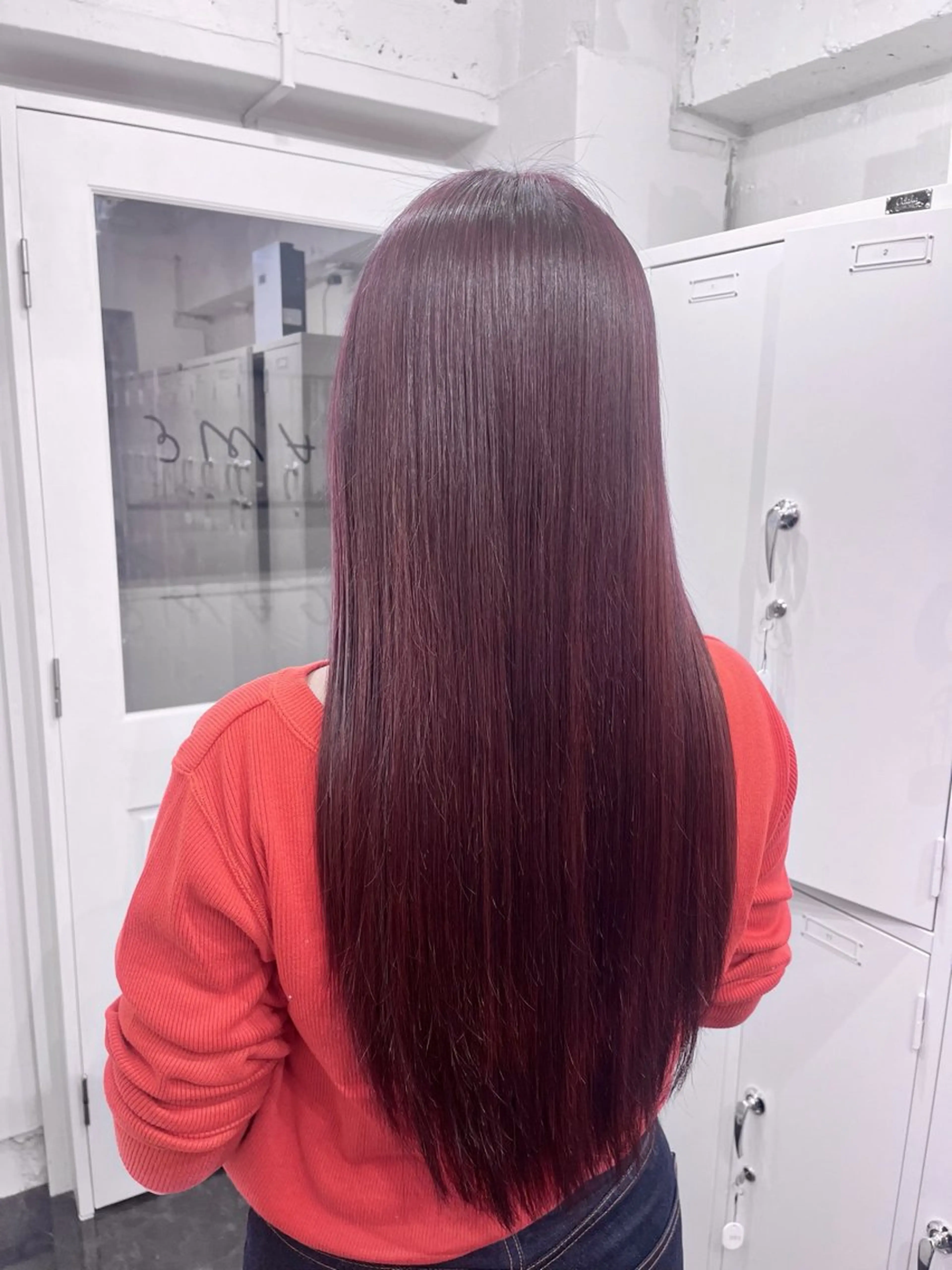 ロング カラー カット ヘアカラー トリートメント ♱地雷カラー♱ウルフ ♱ 藍衣 ♱のヘアスタイル