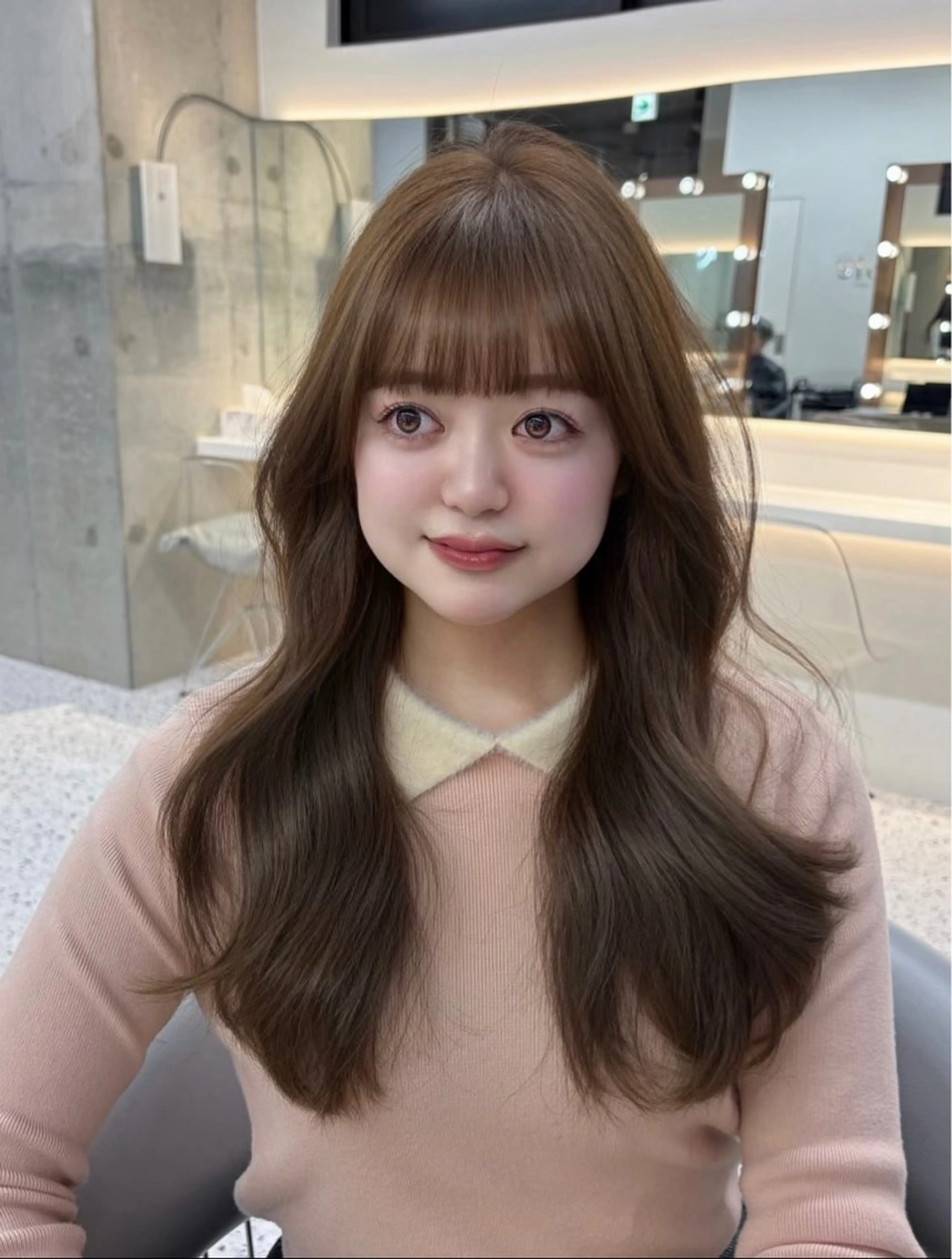 ロング カット ヘアカラー トリートメント 似合わせレイヤー / minami ⟡.·のヘアスタイル