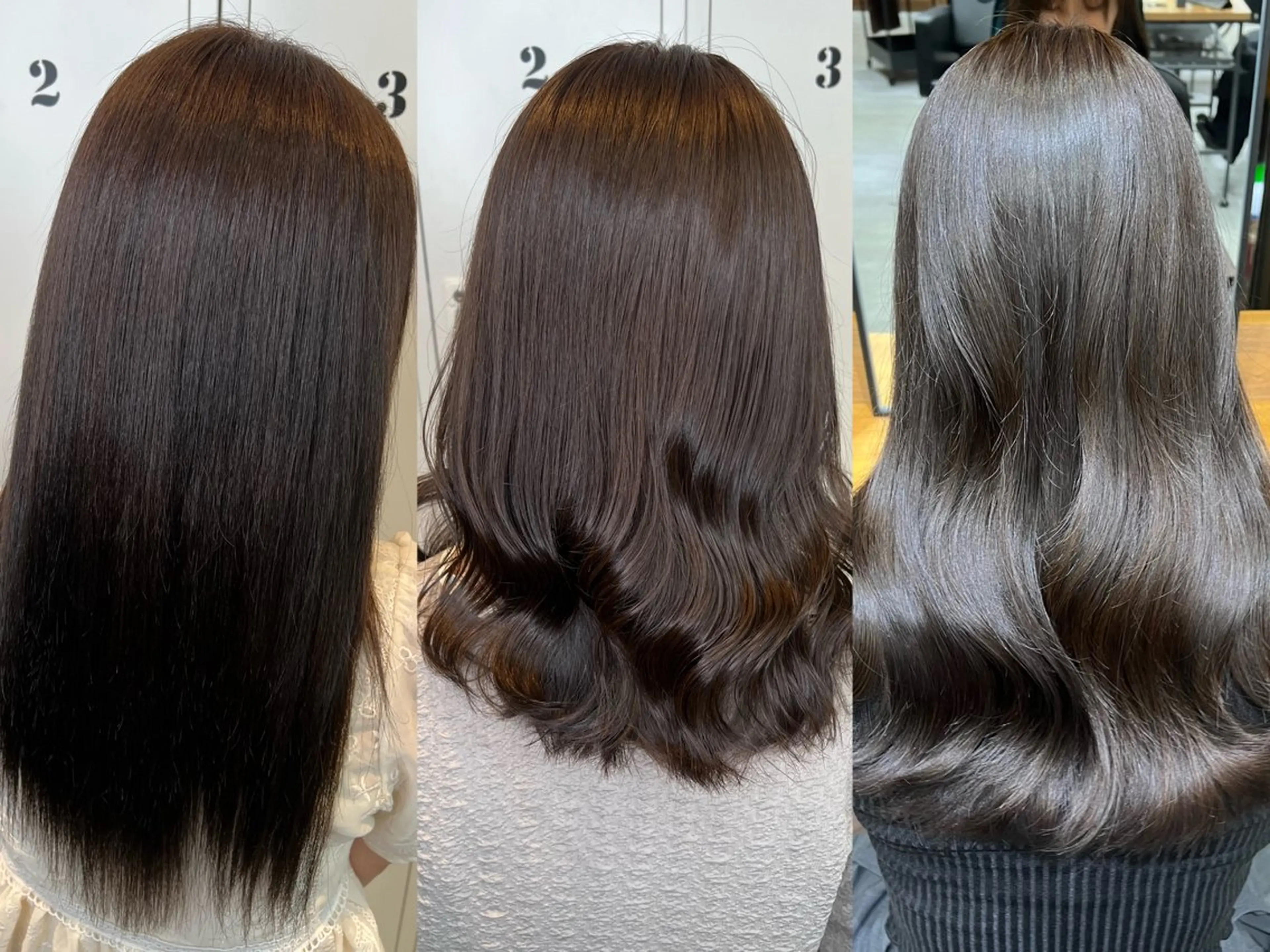 ミディアム カラー グレージュ ショート/ウルフ カットモデル募集のヘアスタイル