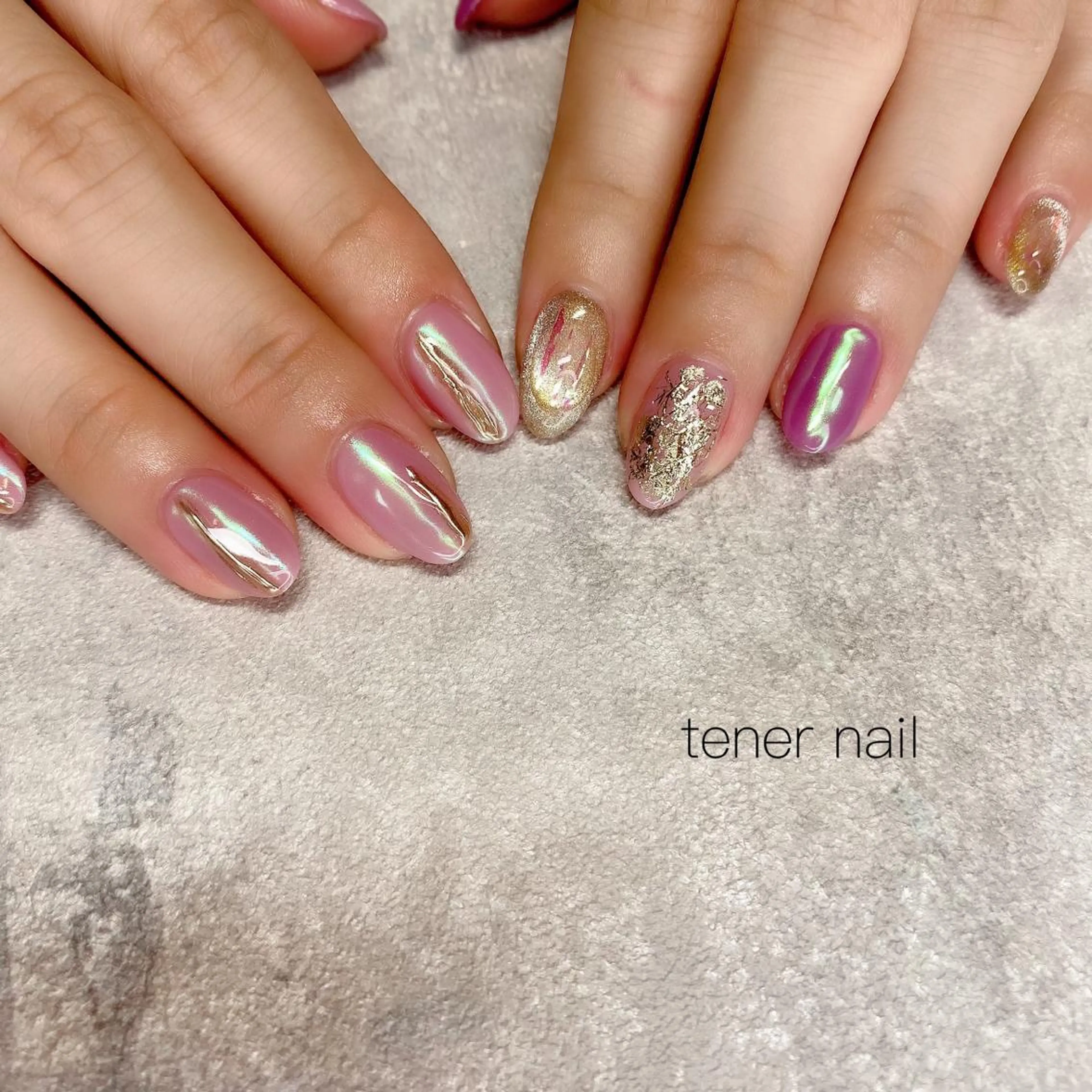 ネイル ニュアンスネイル ピンク テネルネイル tener nailのネイルデザイン