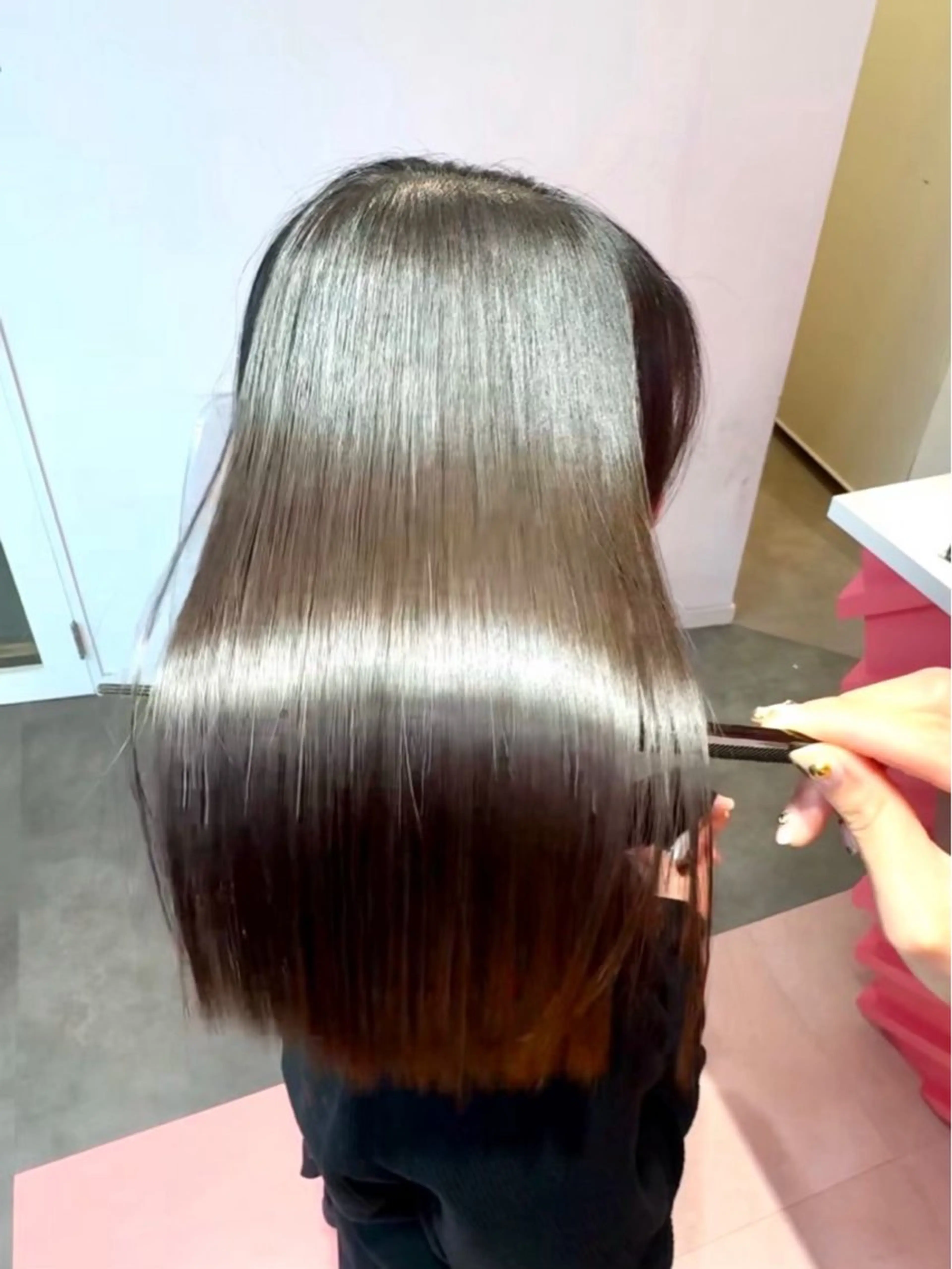 ロング ボブ/縮毛矯正/ 髪質改善/渋谷/美月のヘアスタイル