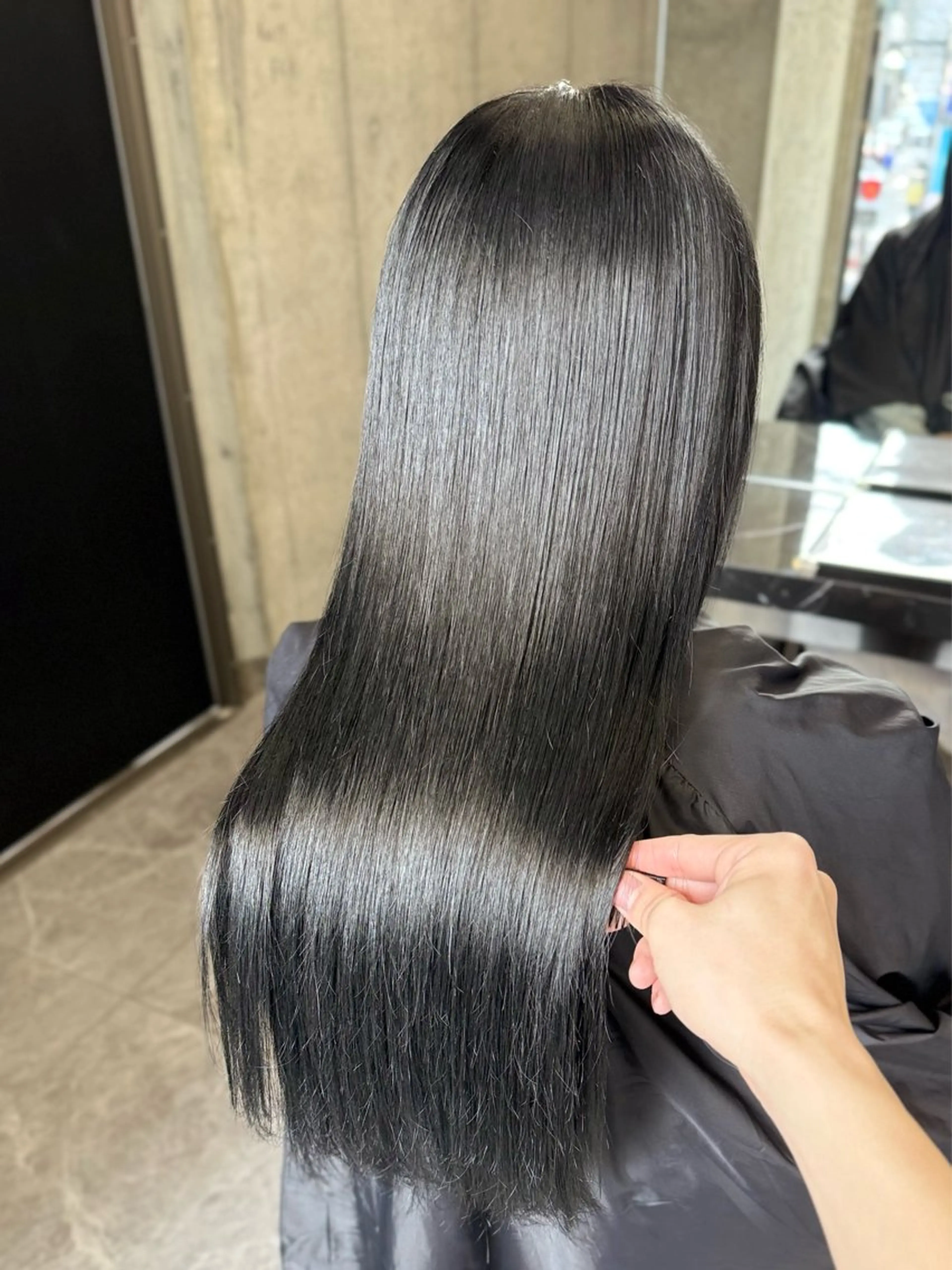 ミディアム トリートメント 【感動の艶髪💖】 溝の口/坂本柊星のヘアスタイル